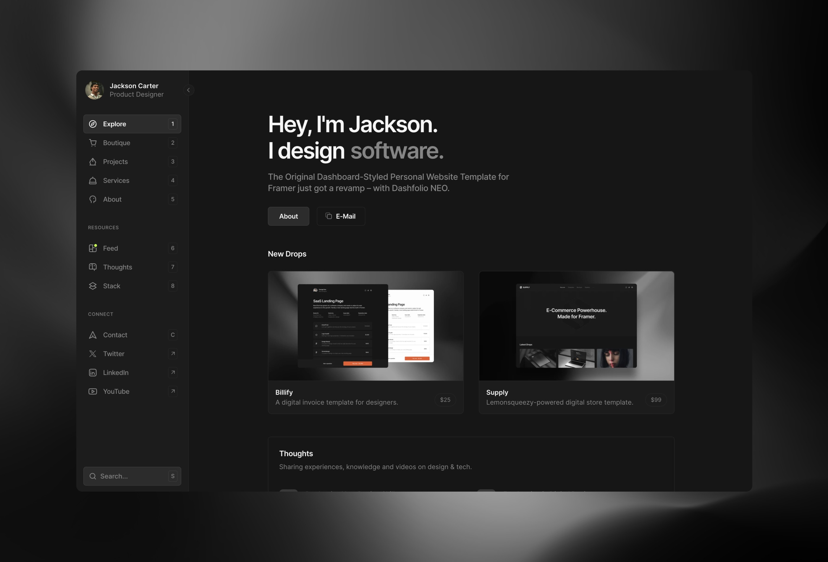 Screenshot 2 of Dashfolio neo