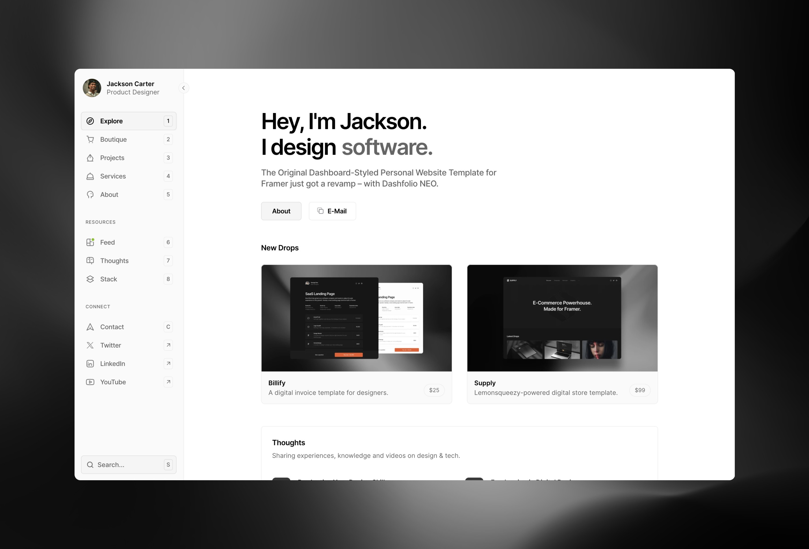 Screenshot 3 of Dashfolio neo