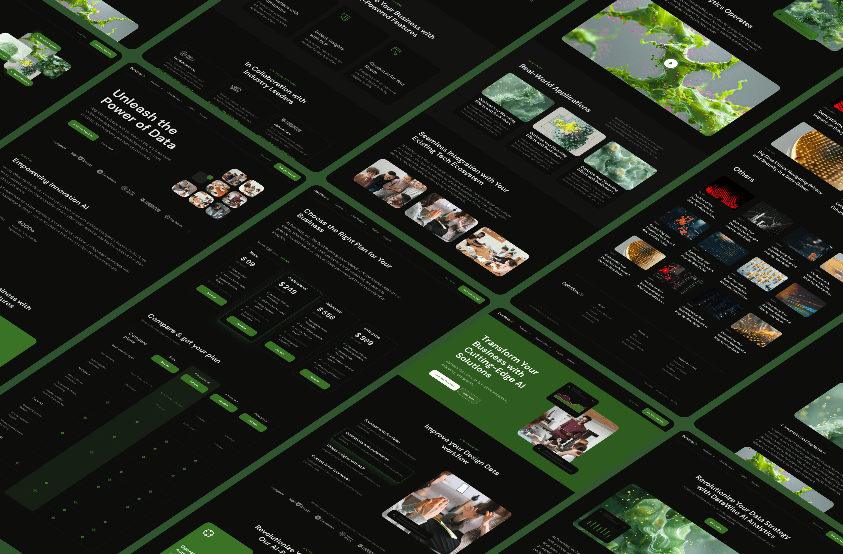 Screenshot 3 of Datawise multilayout saas framer template
