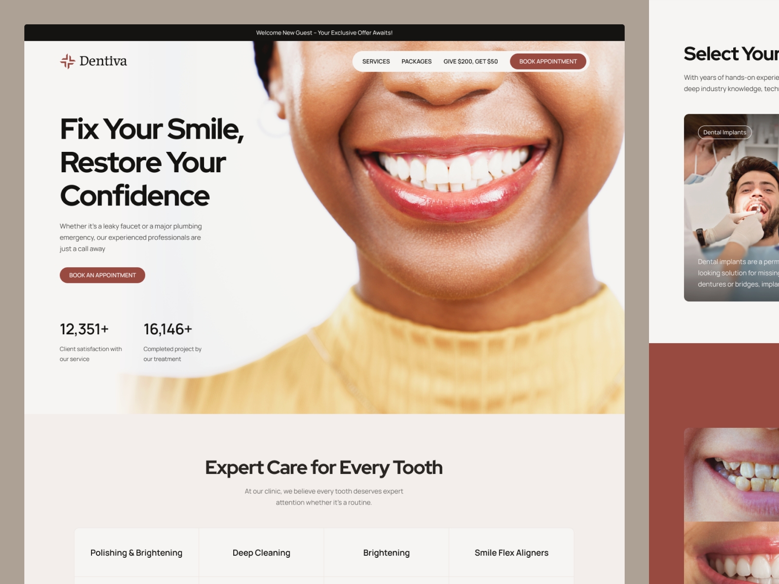 Screenshot of Deentiva website