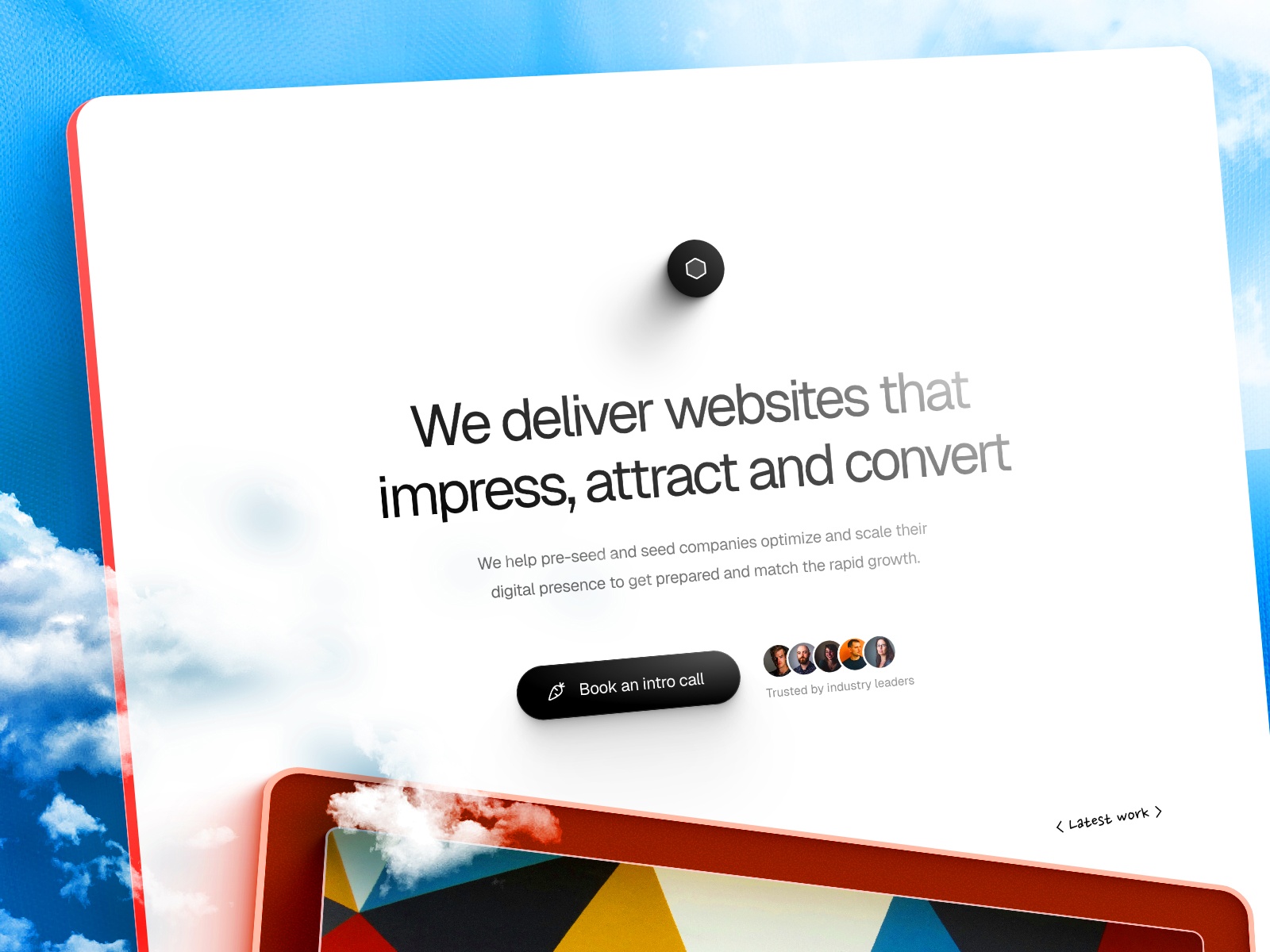 Screenshot of Deliver website