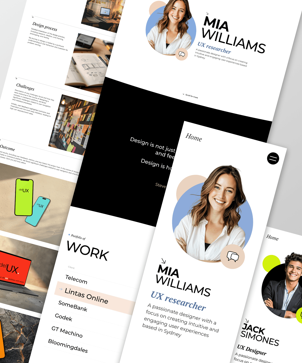Screenshot of Delux website