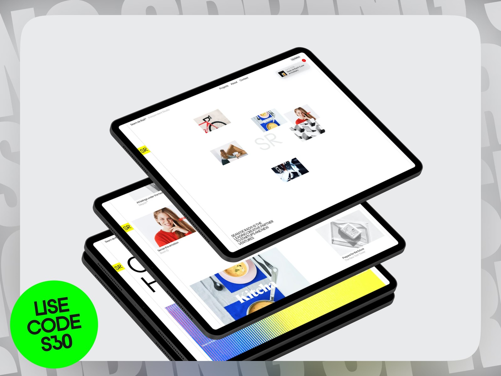 Screenshot of Derad website