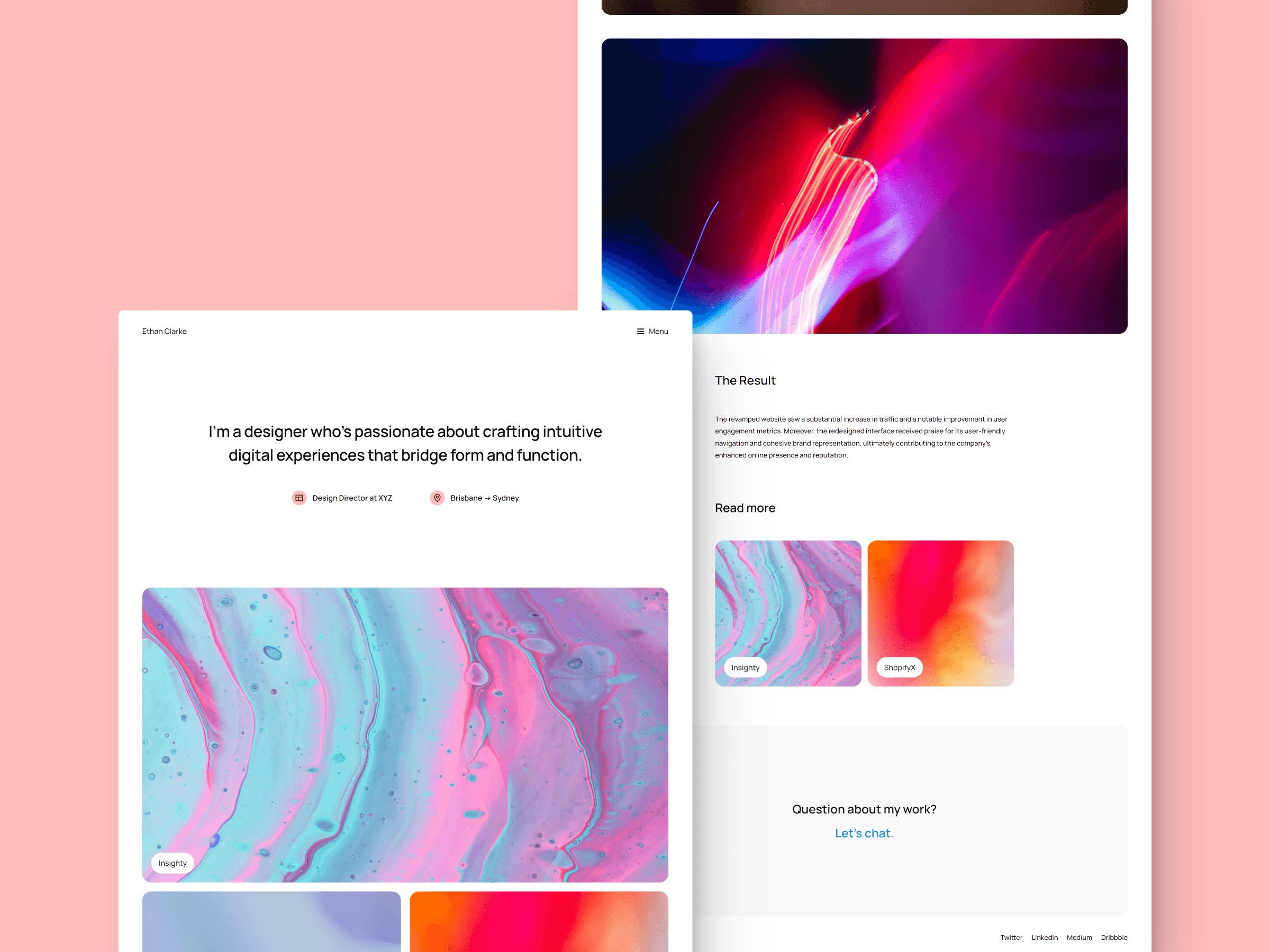 Screenshot of Designsphere website