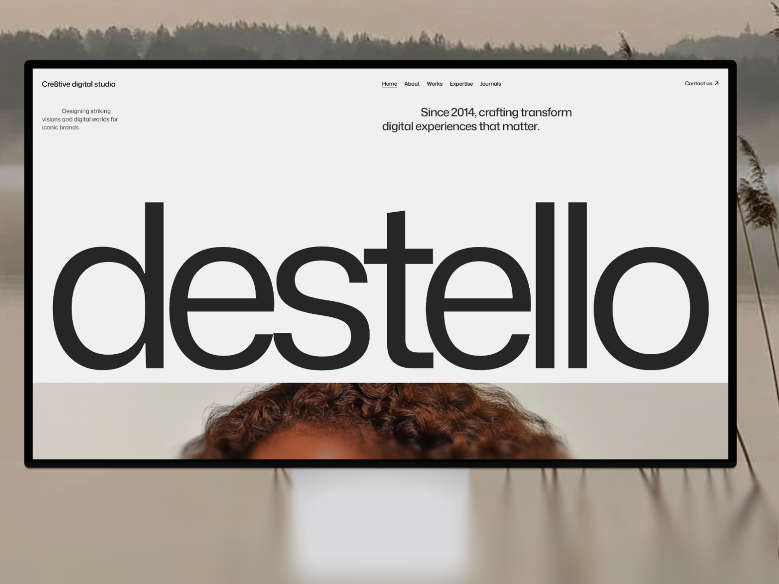 Screenshot of Destello website