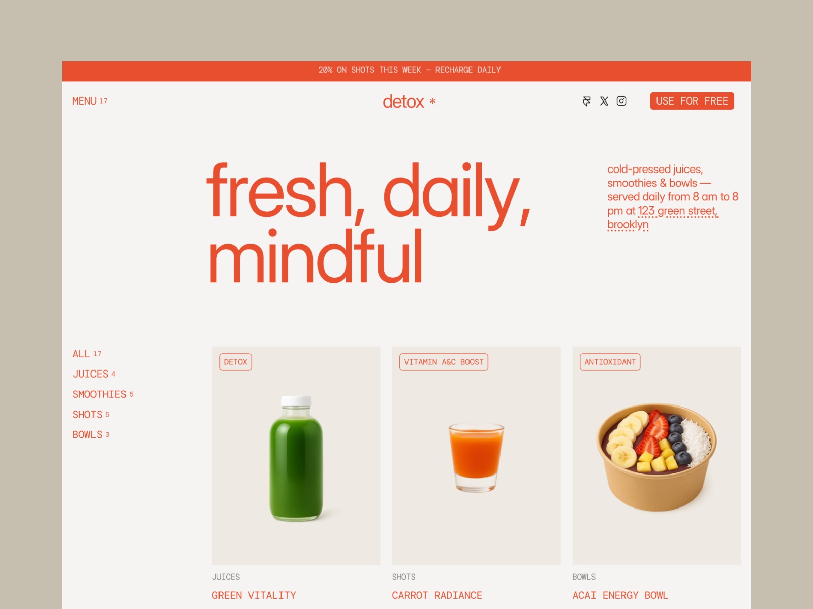 Screenshot 1 of Detox cafe
