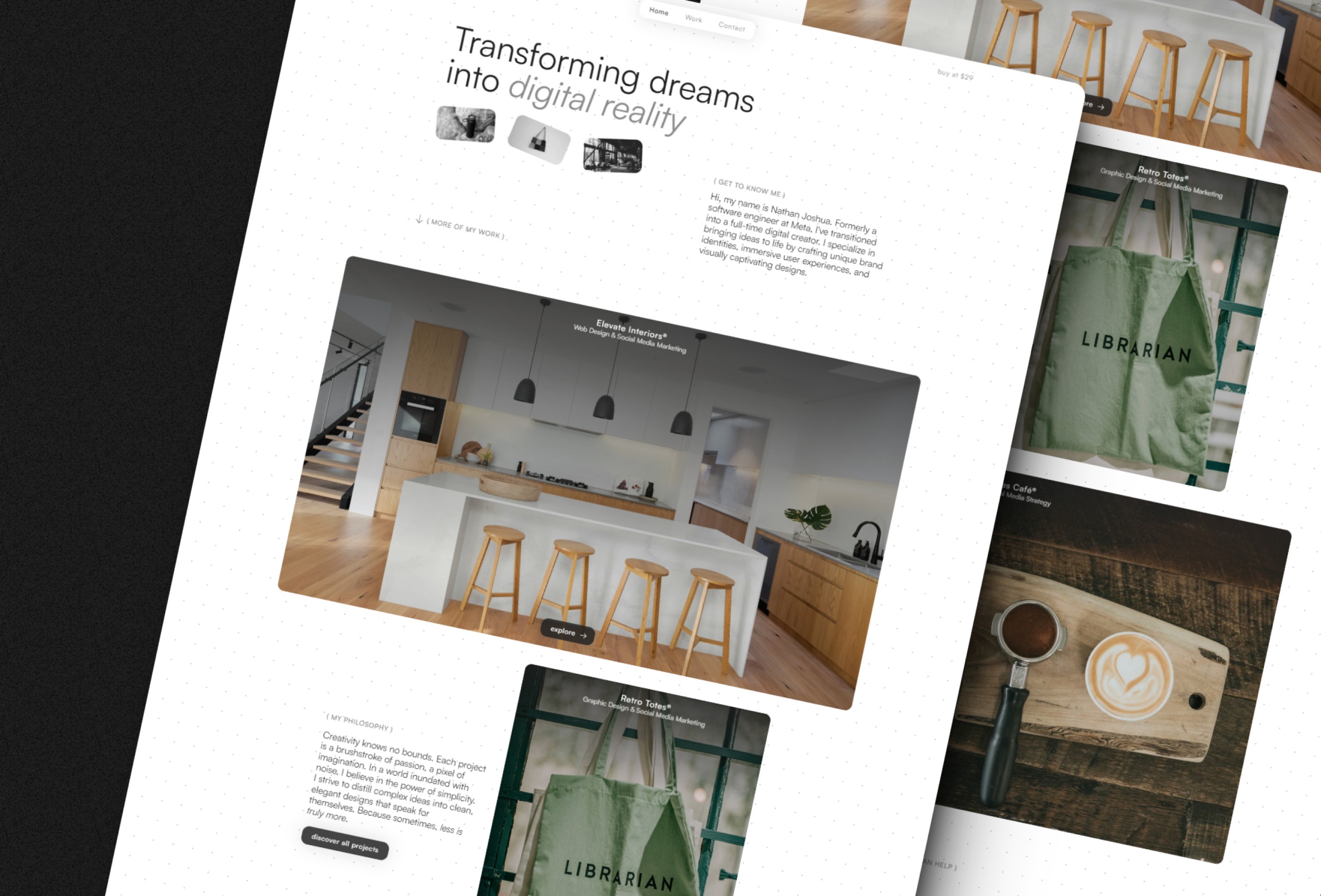 Screenshot 2 of Digital creator portfolio template
