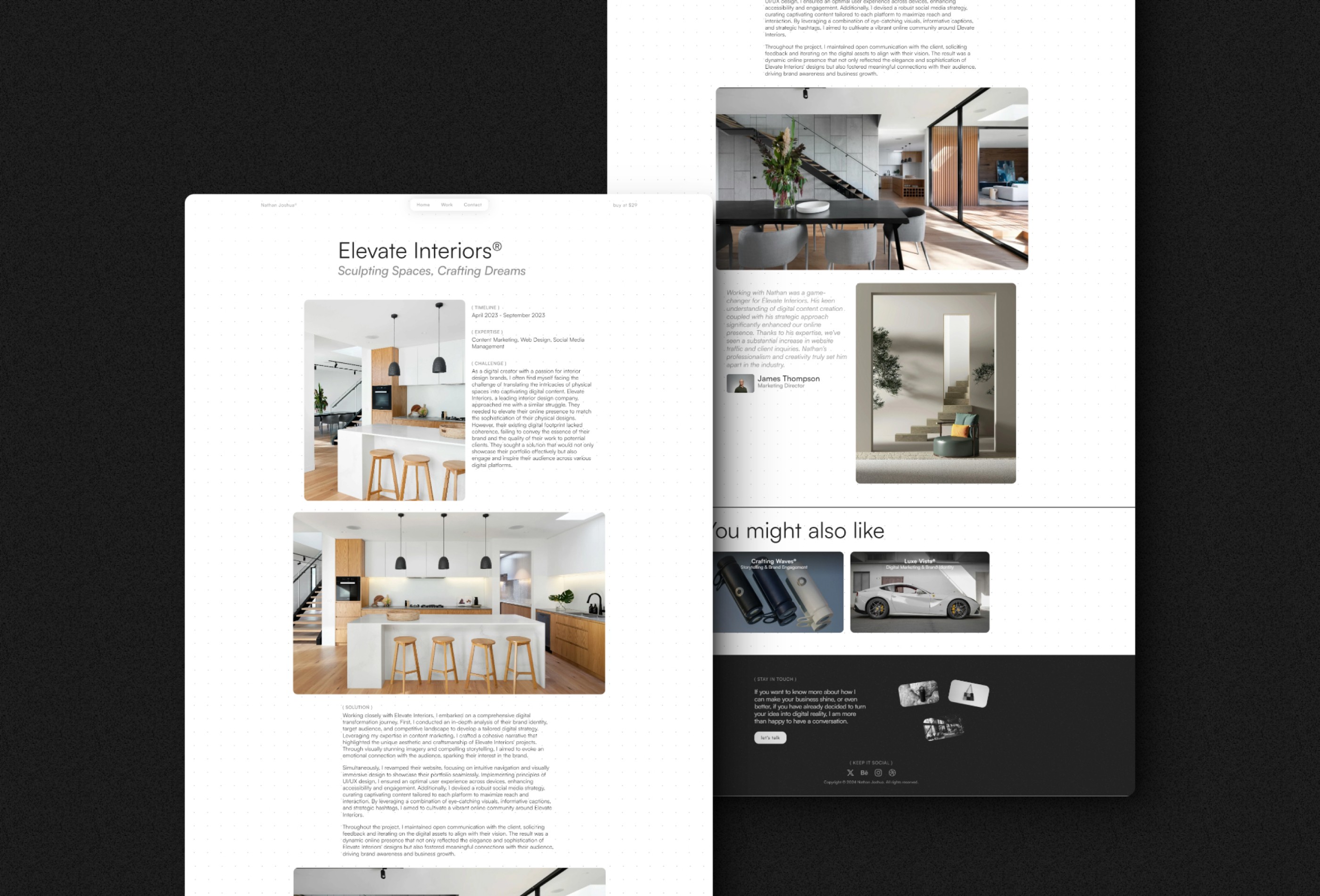 Screenshot 3 of Digital creator portfolio template