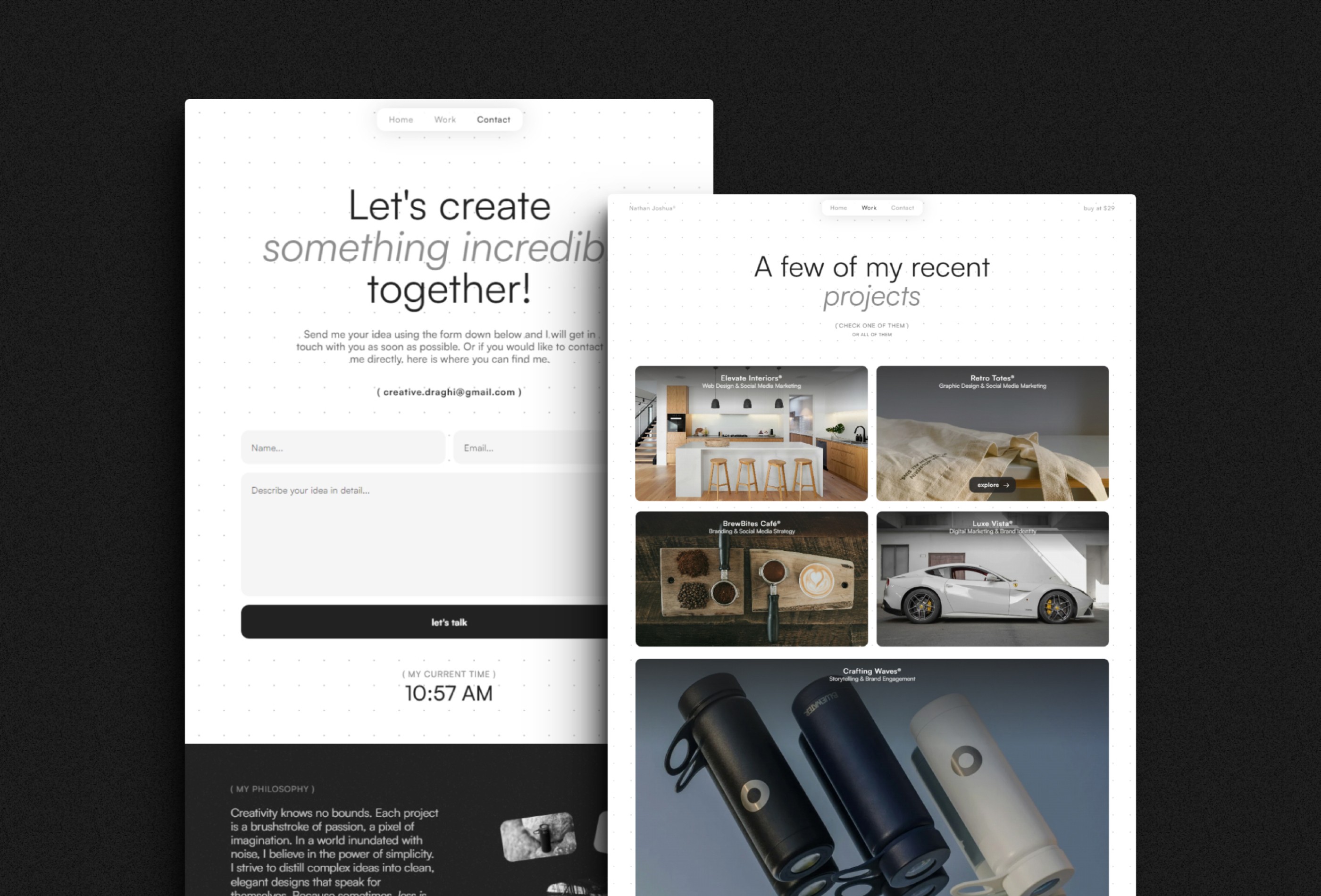 Screenshot 4 of Digital creator portfolio template