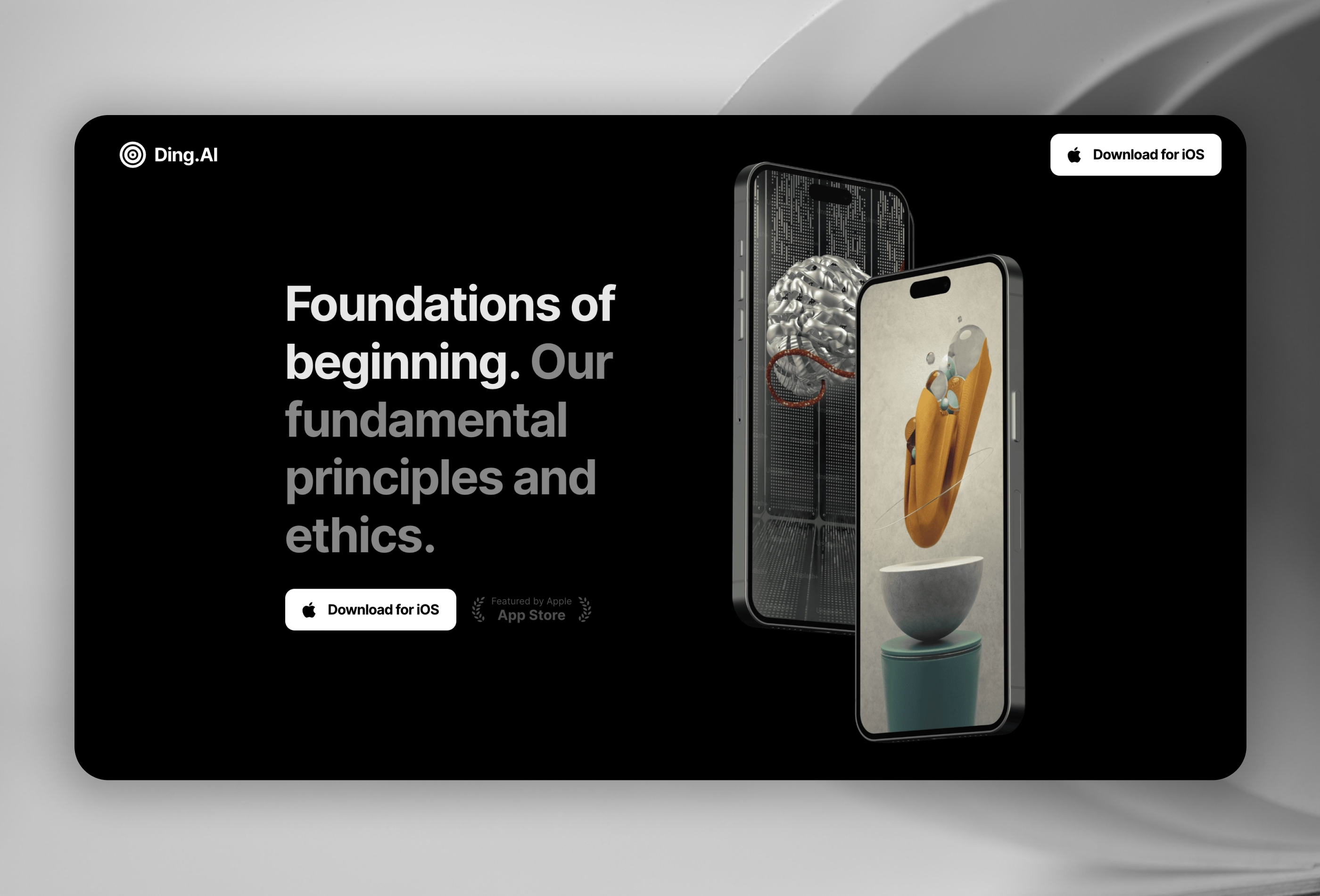 Screenshot 3 of Dingai mobile app template