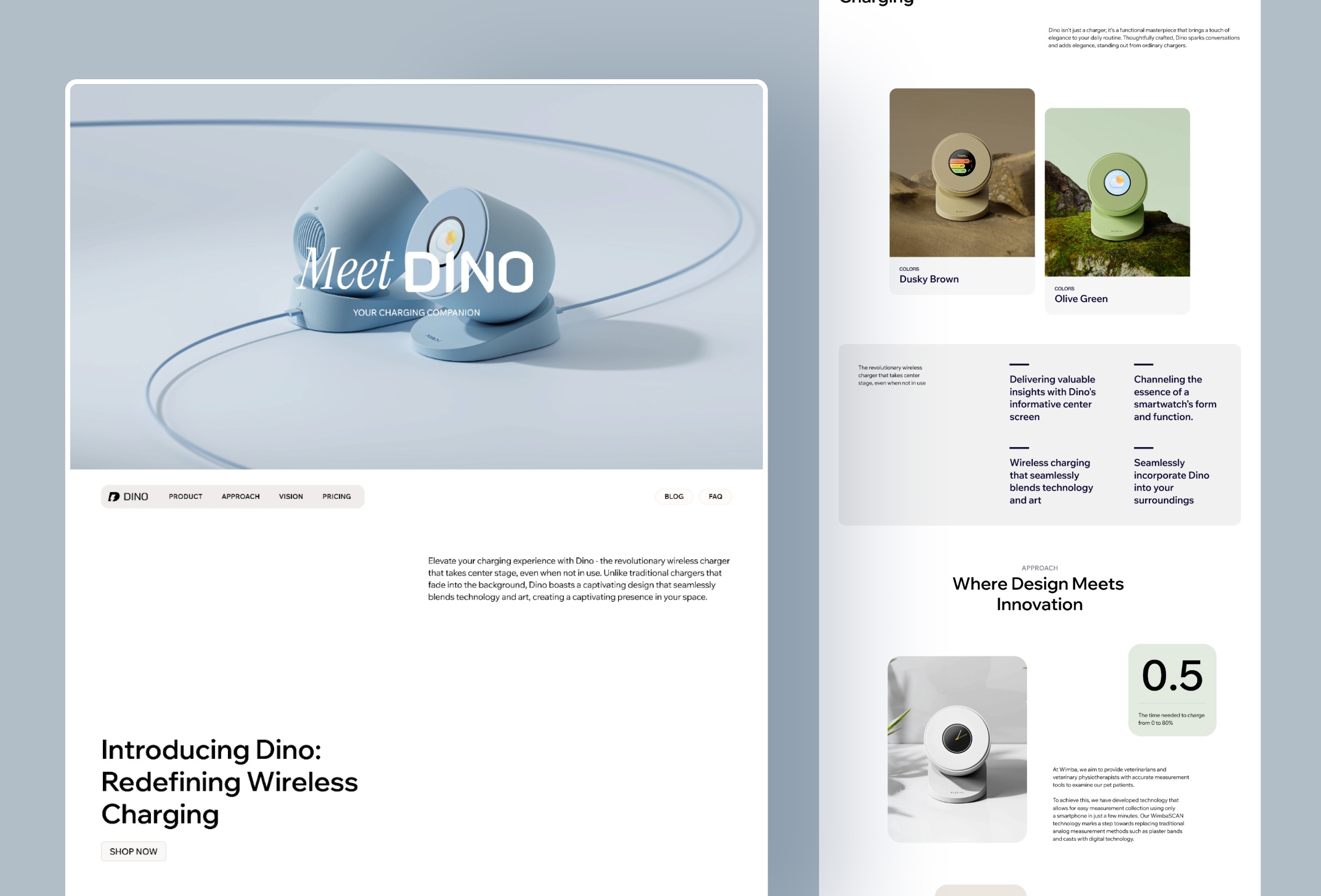 Screenshot 2 of Dino product landing page