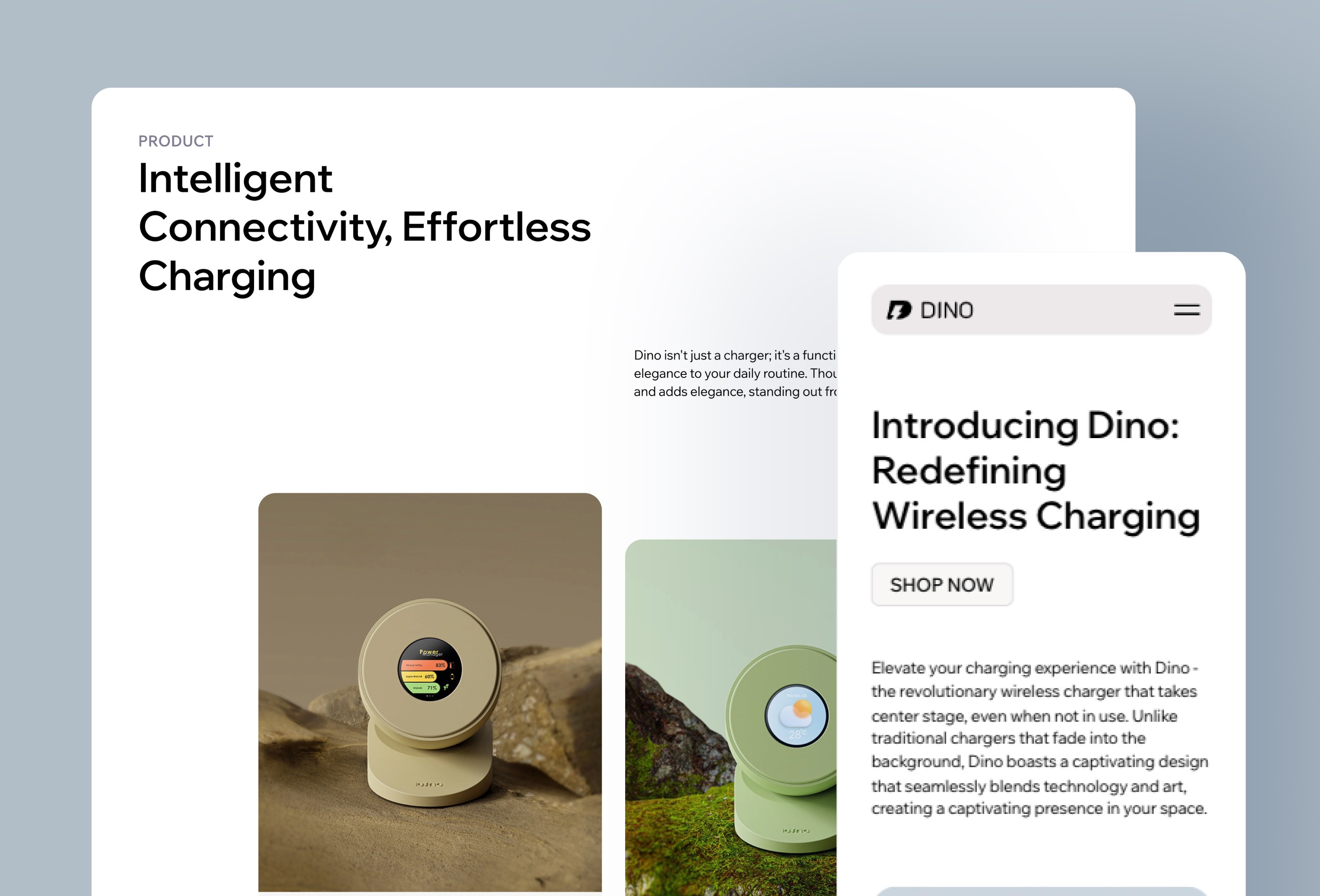 Screenshot 4 of Dino product landing page