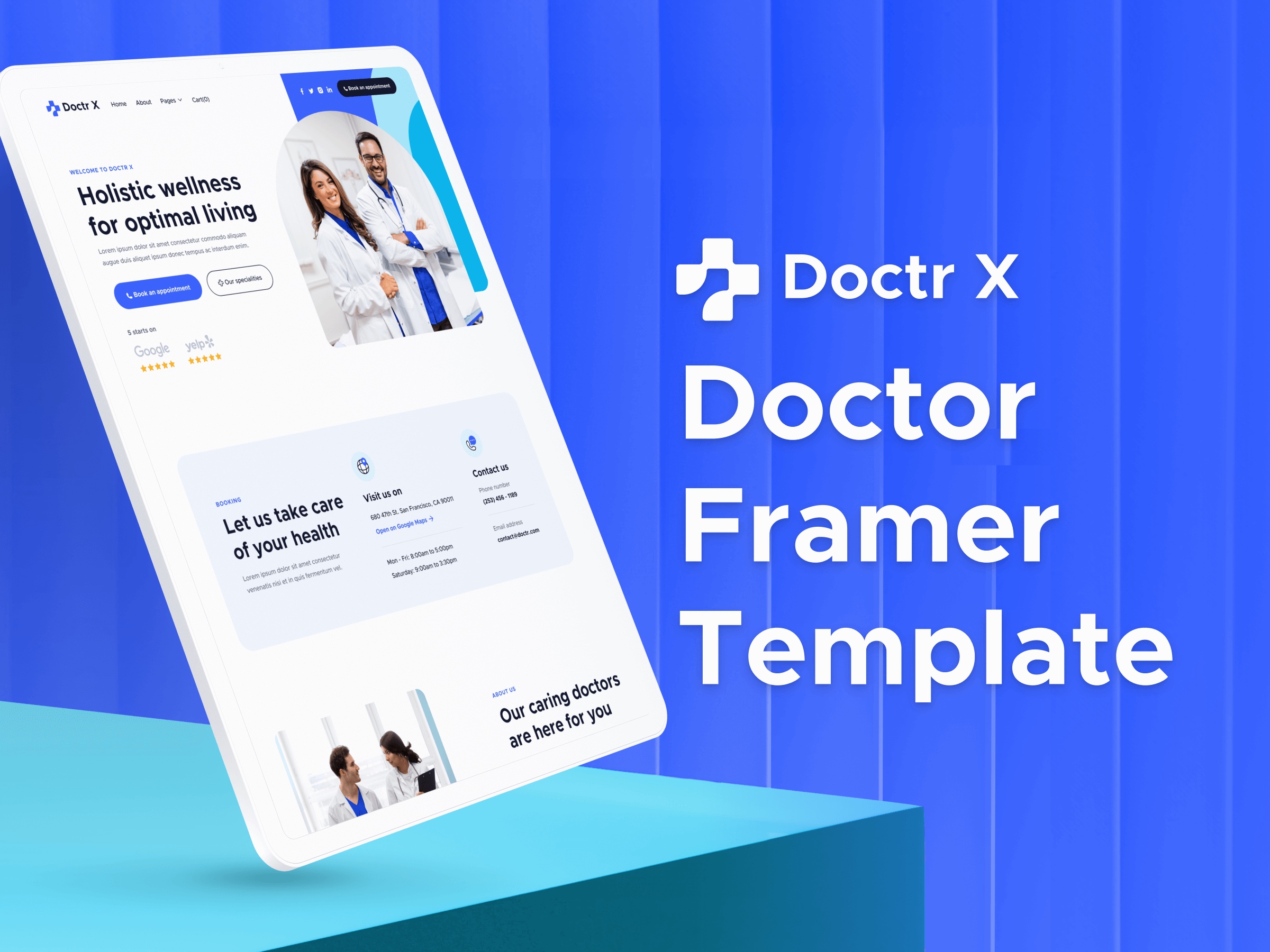 Screenshot of Doctr x website