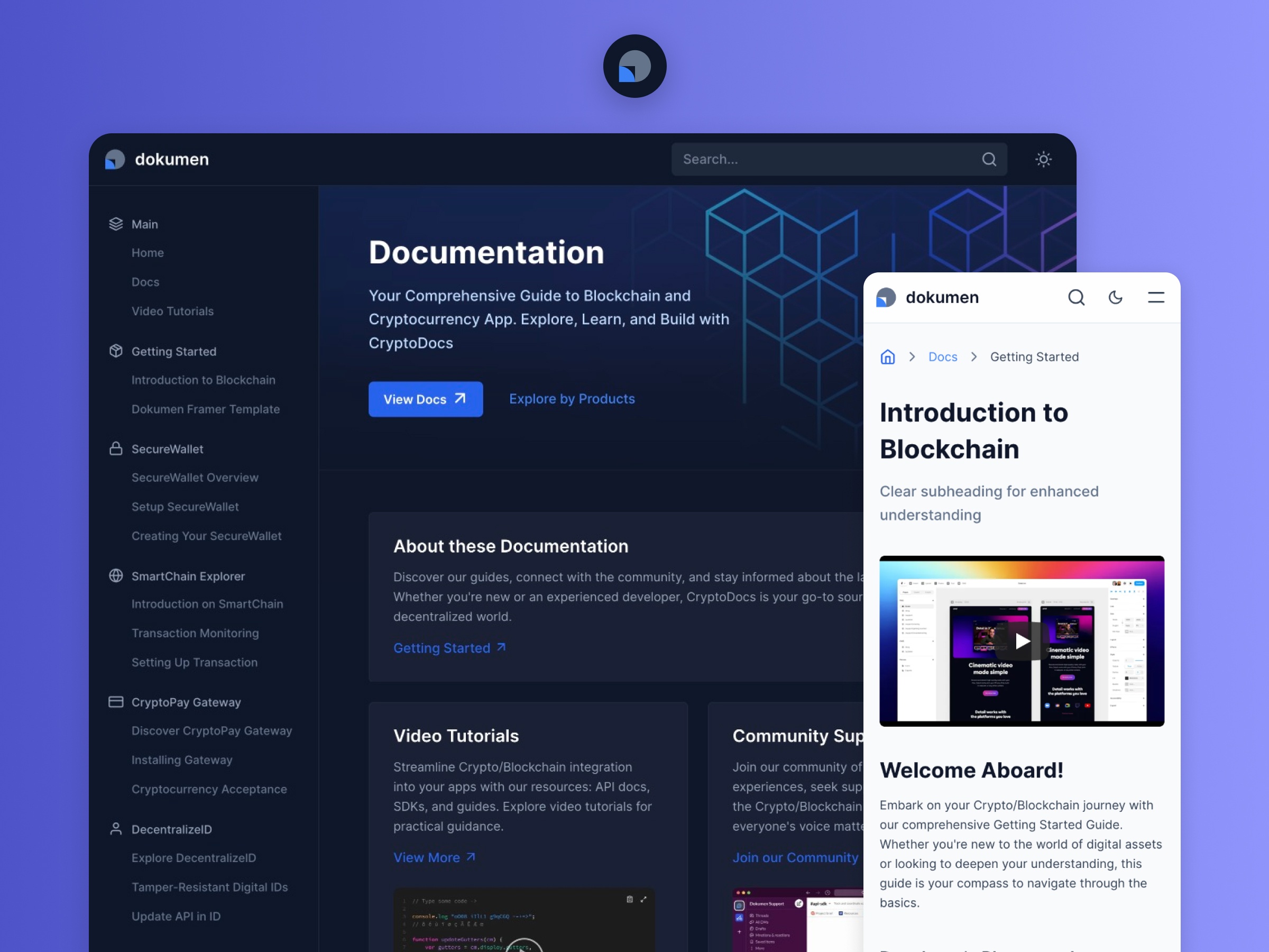 Screenshot of Dokumen website