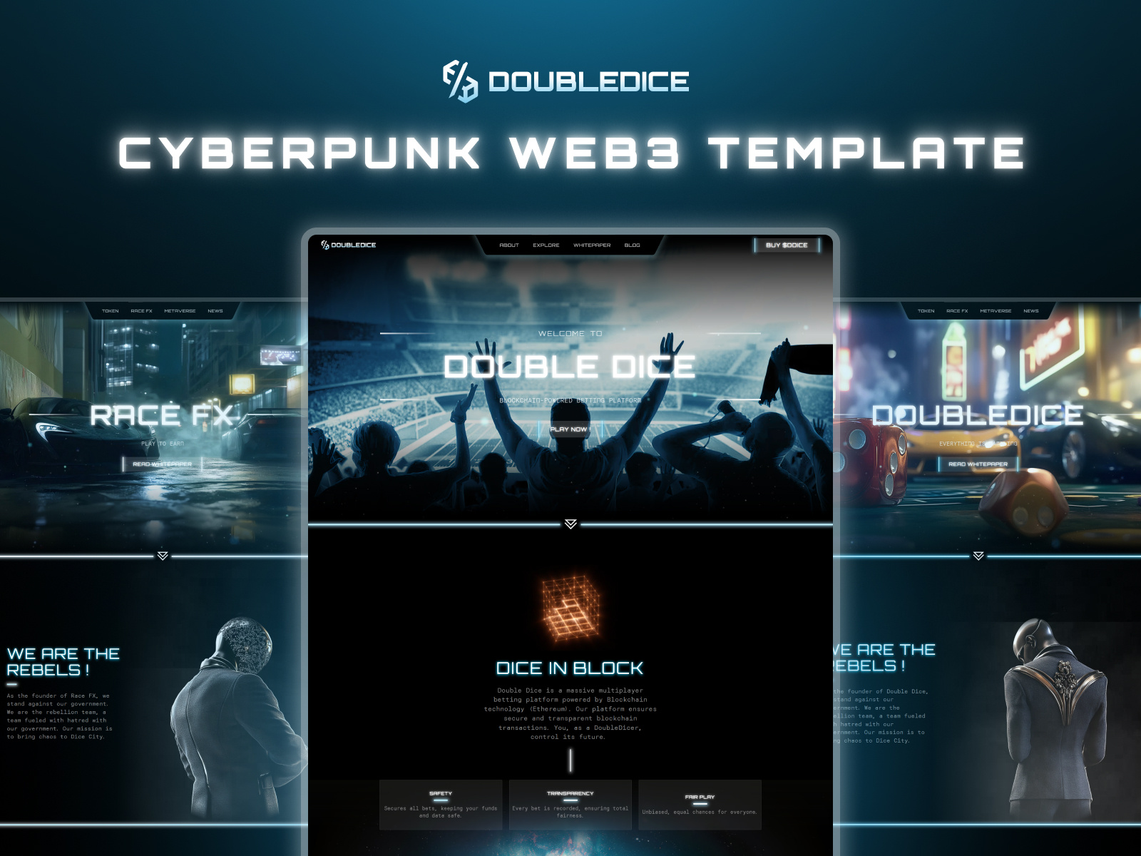 Screenshot of Doubledice website