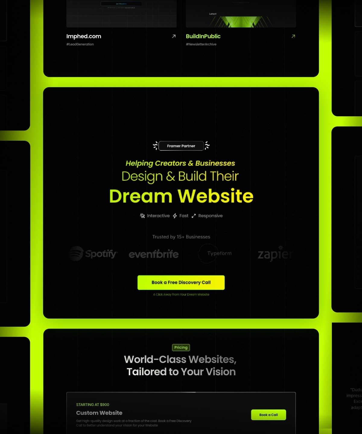 Screenshot of Duduagency website