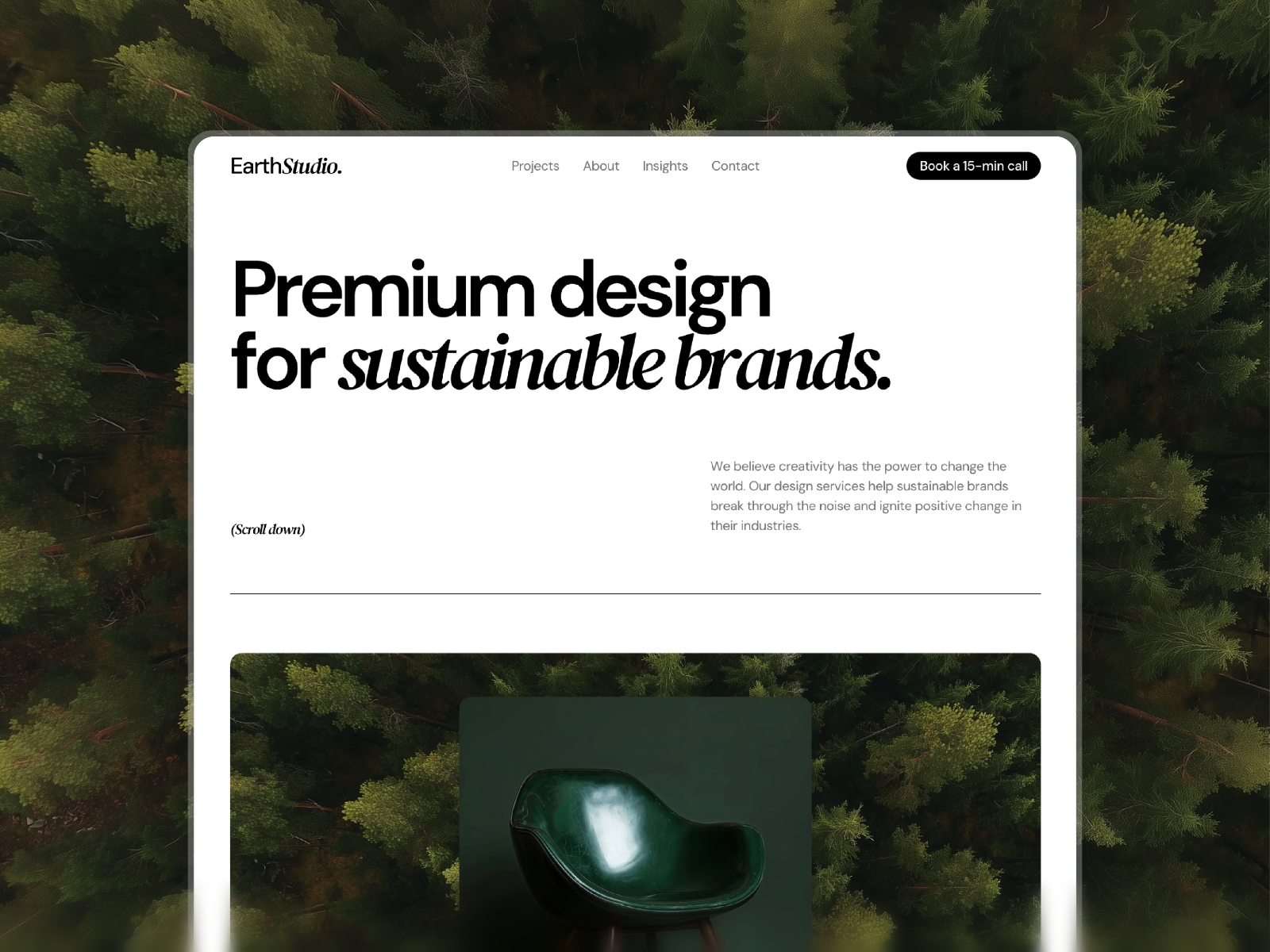 Screenshot of Earthstudio website