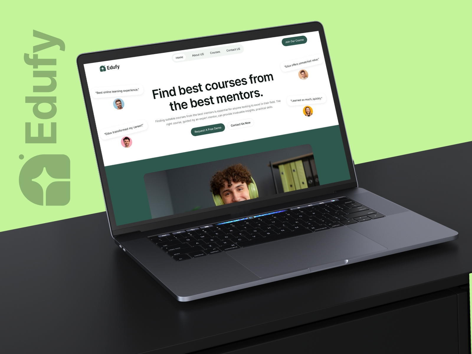 Screenshot of Edufy website