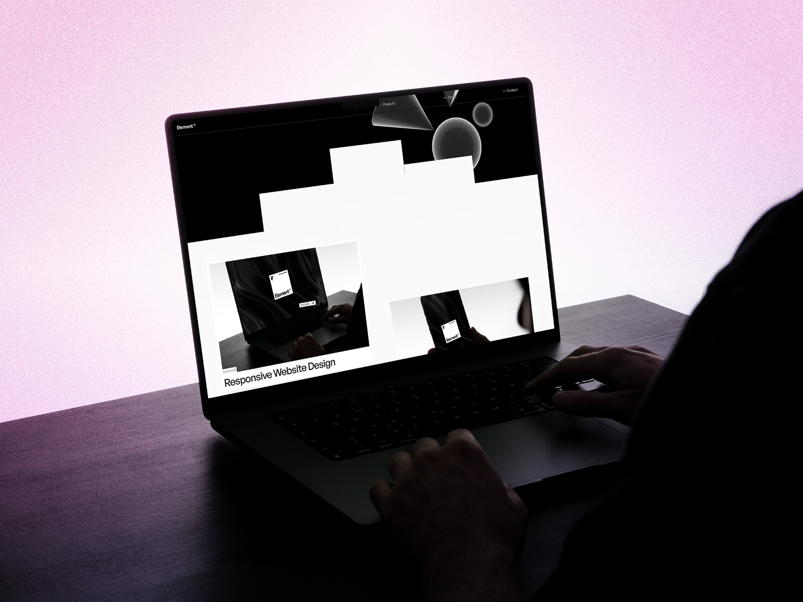 Screenshot of Element website