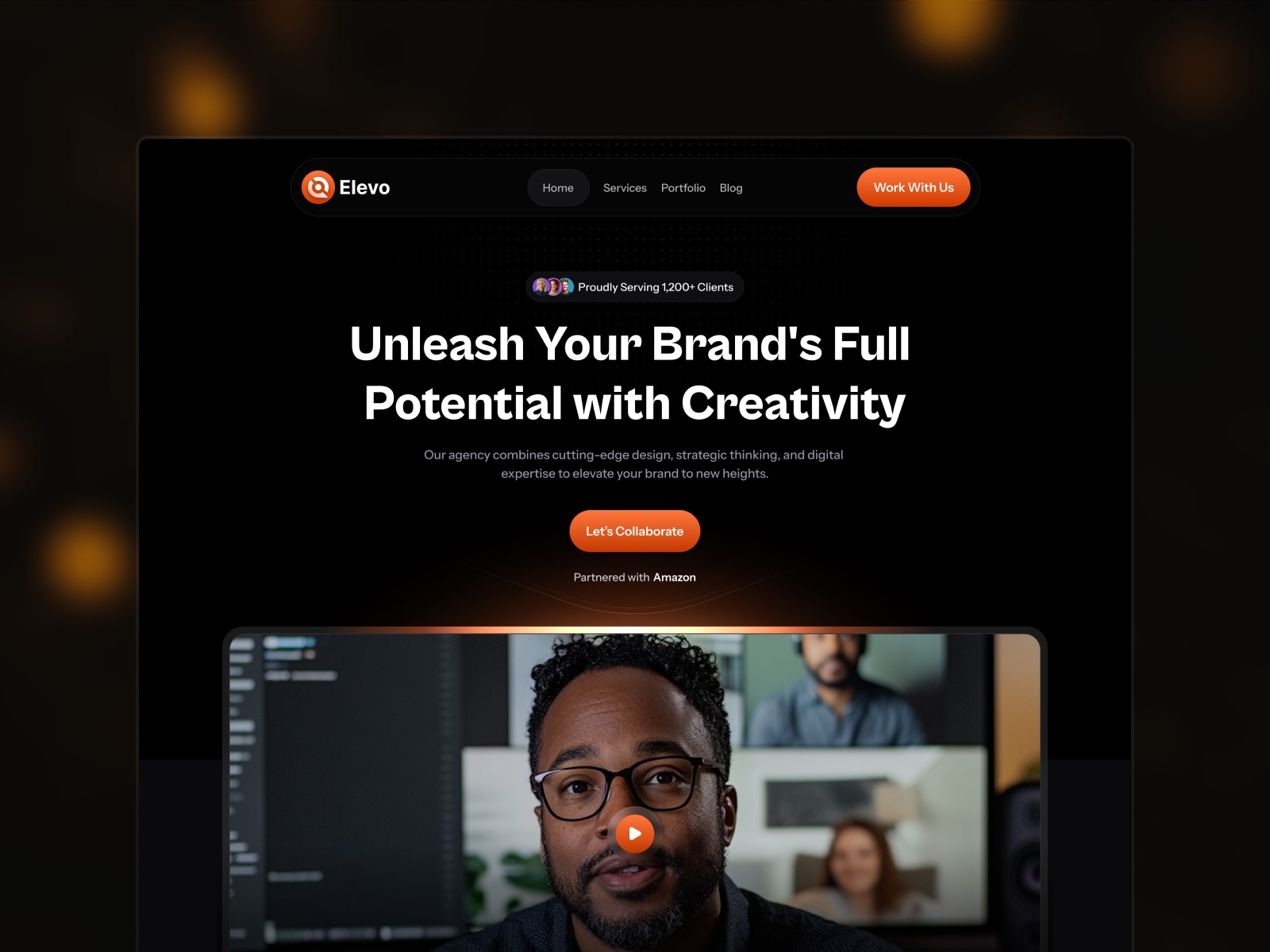 Screenshot of Elevo website