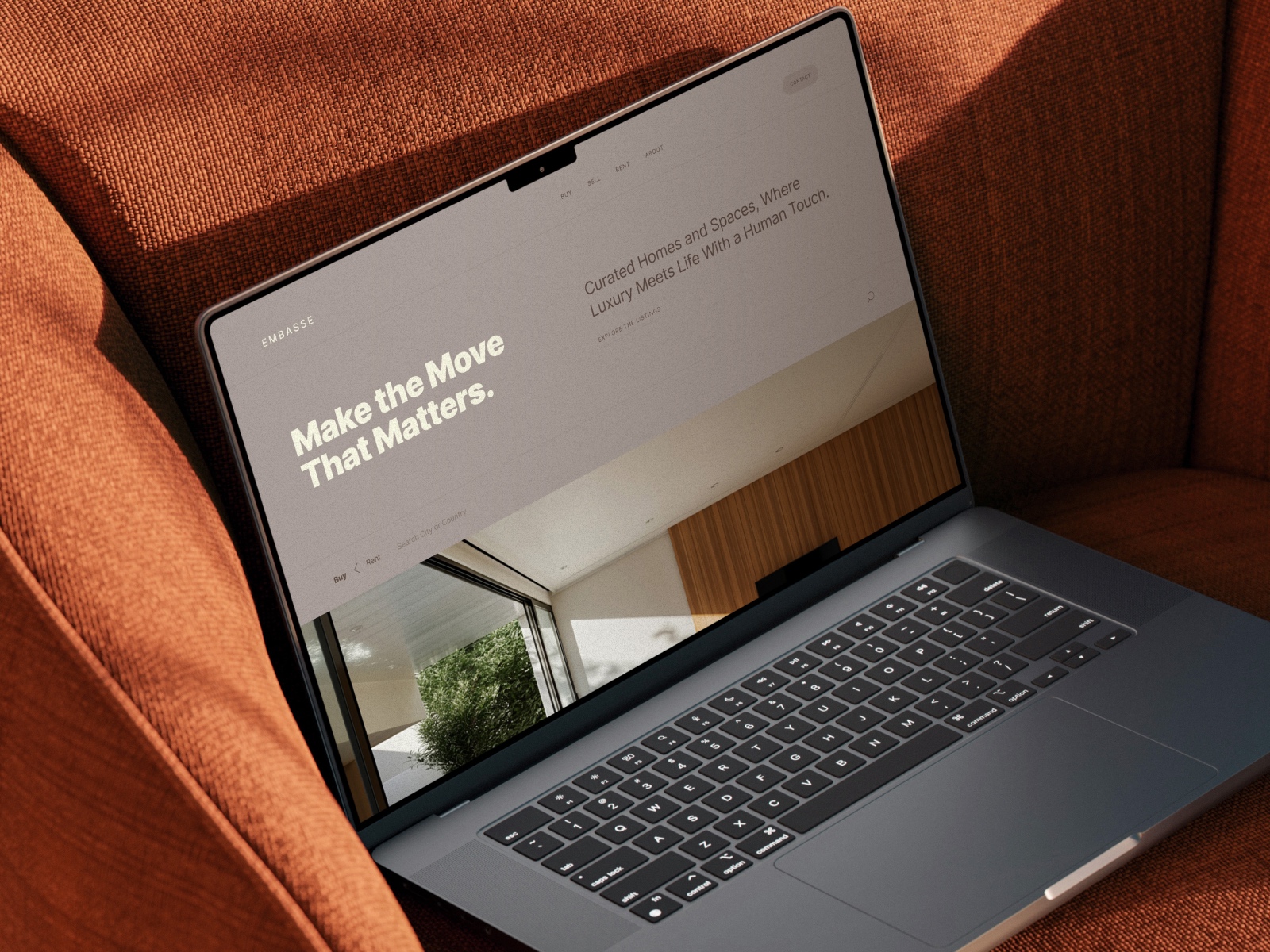 Screenshot of Embasse website