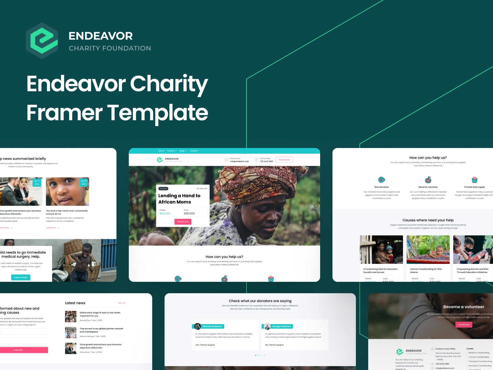 Screenshot of Endeavor website