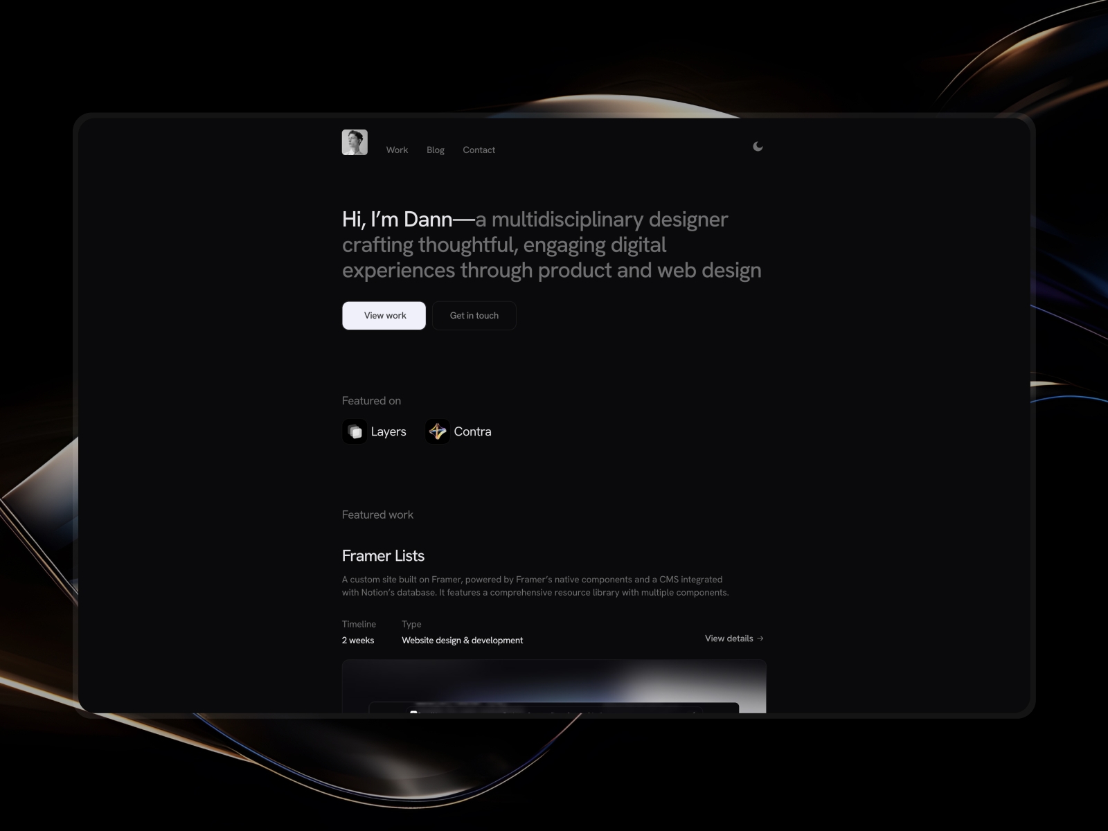 Screenshot of Ethereal website