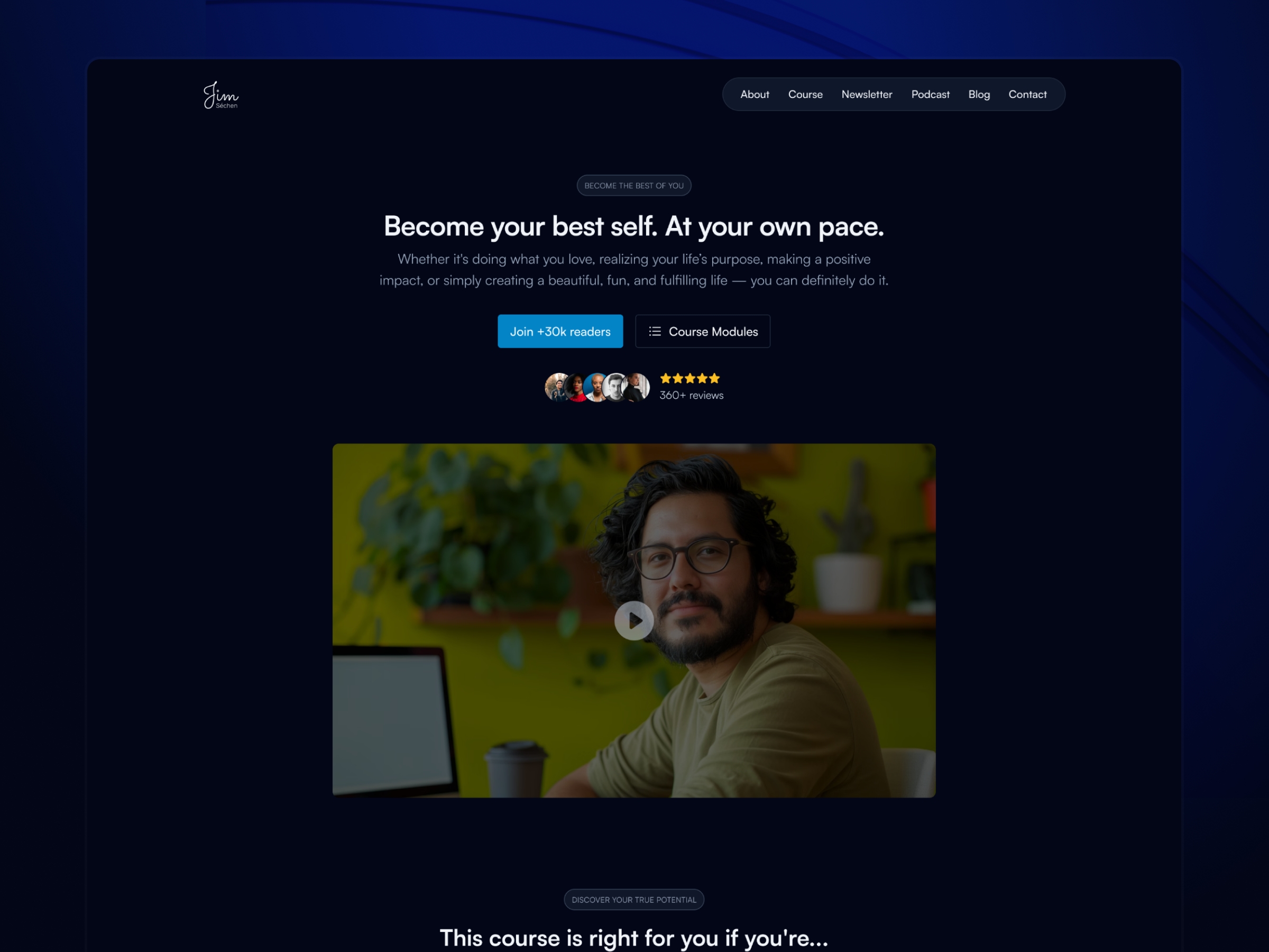 Screenshot 2 of Ethos personal website framer template