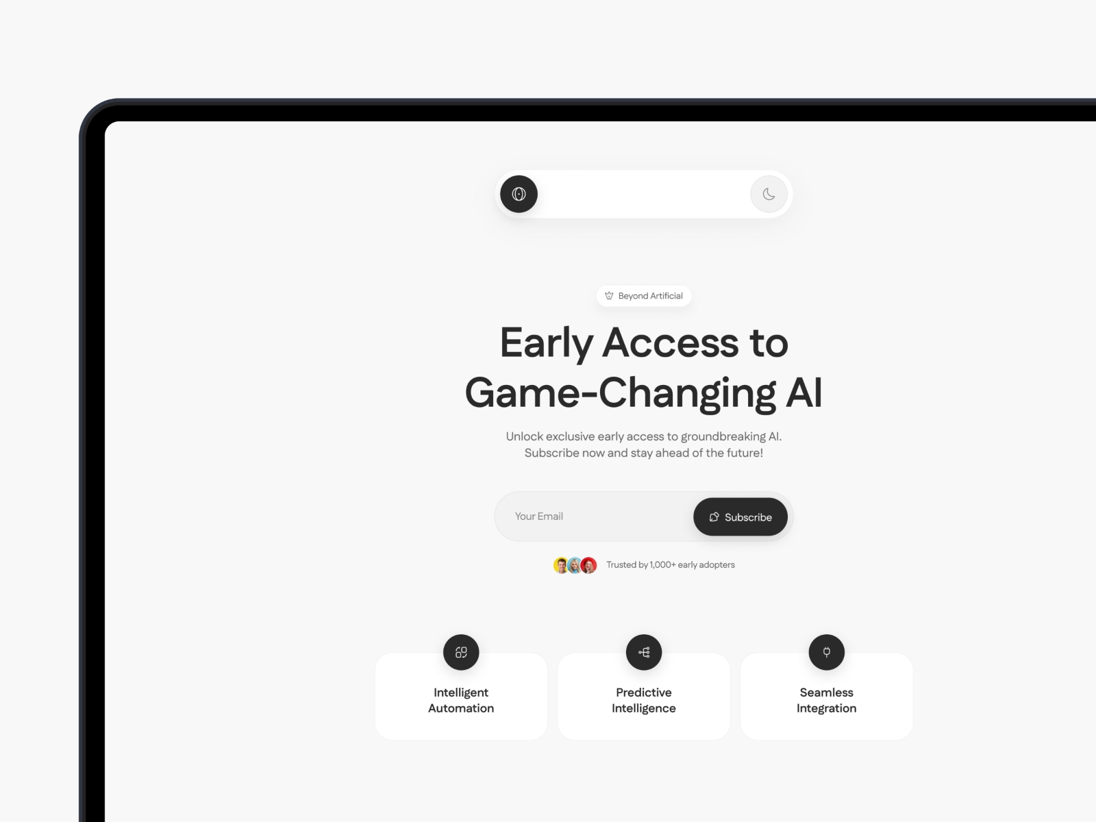 Screenshot of Evolux website