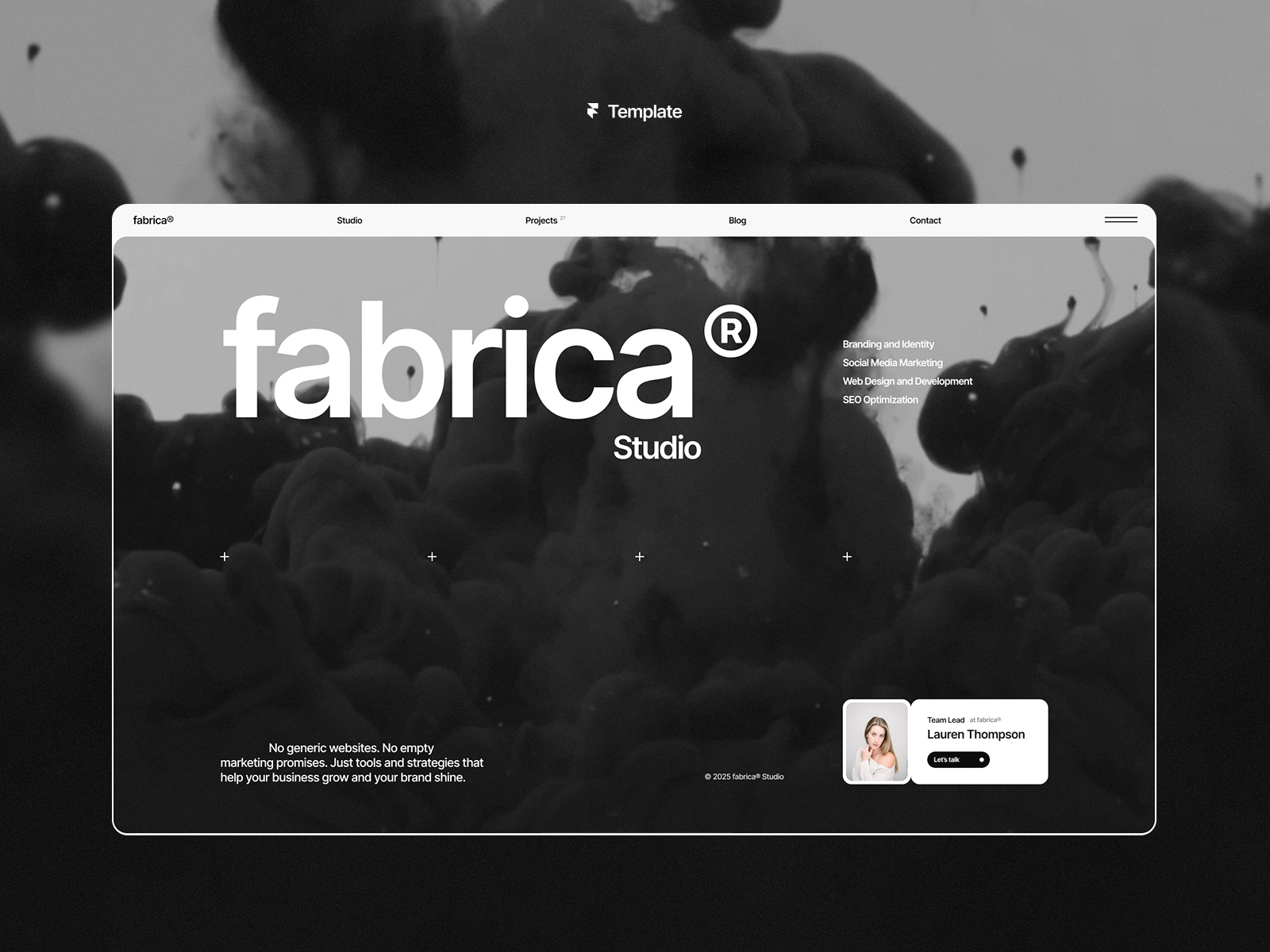 Screenshot of Fabrica website