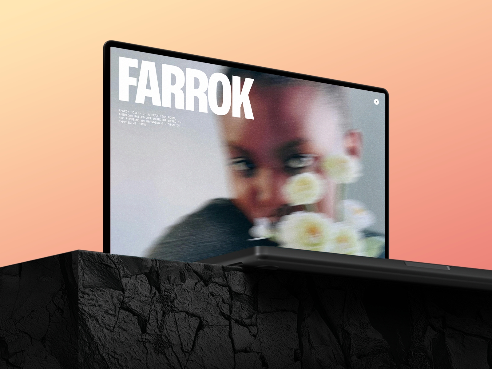 Screenshot of Farrok premium agency portfolio template website
