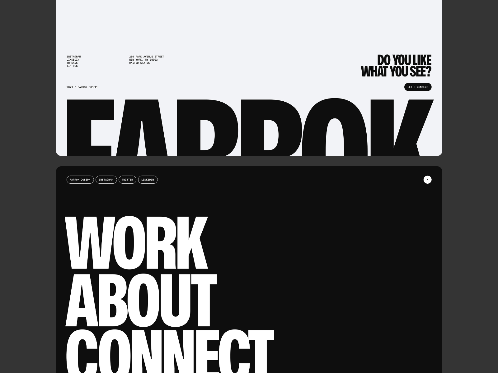 Screenshot 4 of Farrok premium agency portfolio template