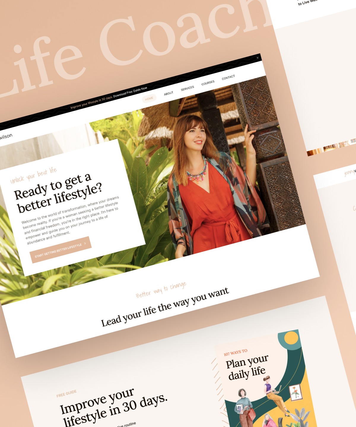 Screenshot of Feminine website