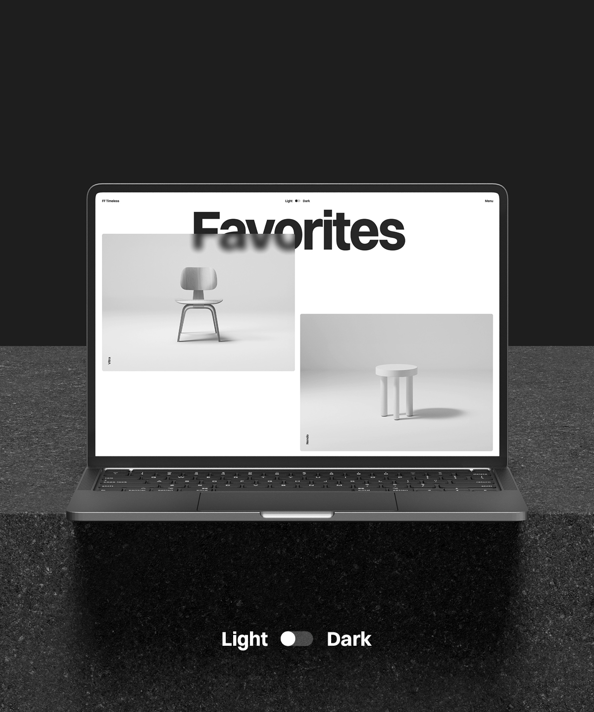 Screenshot of Fftimeless website