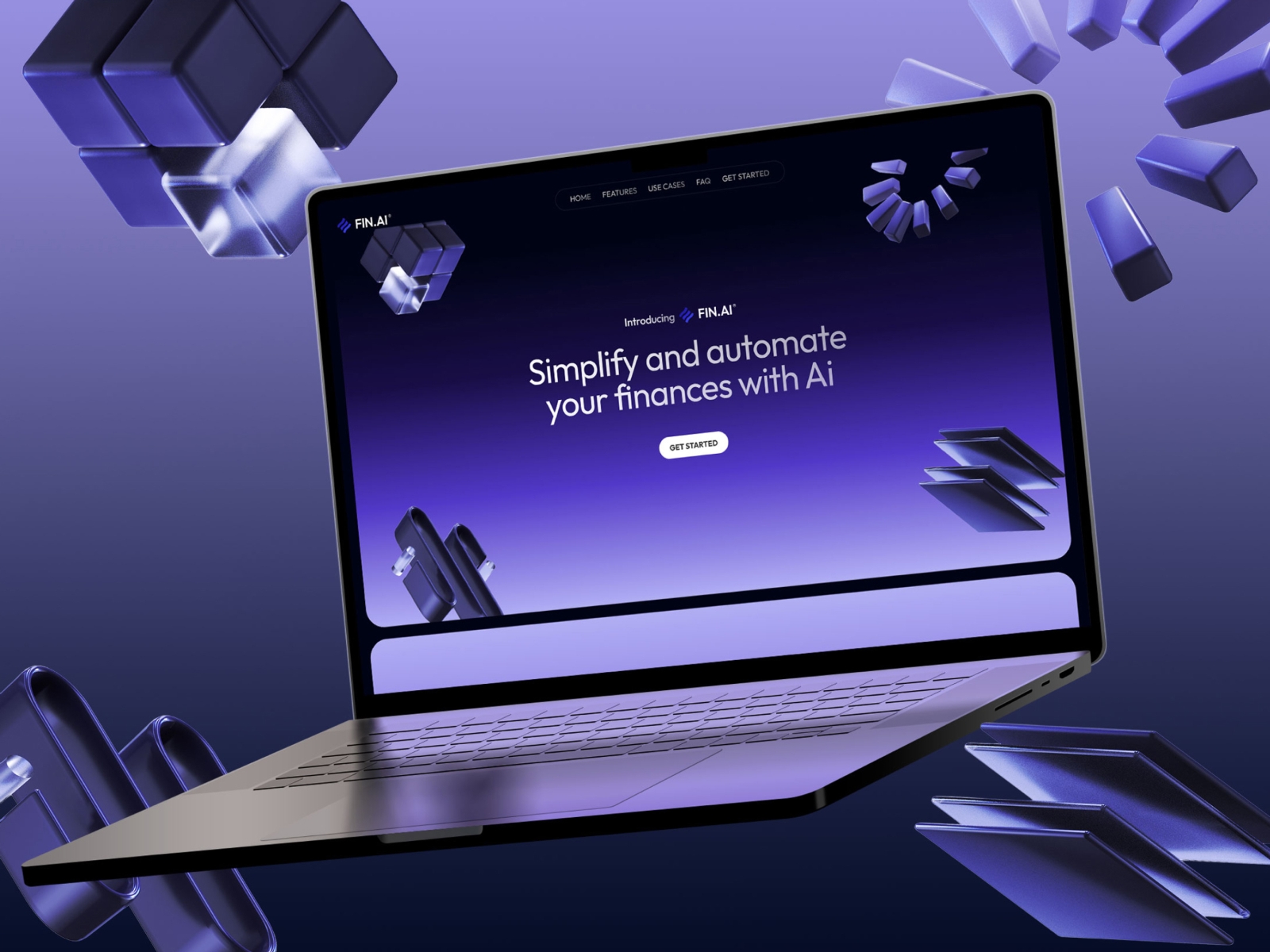 Screenshot of Fin ai website