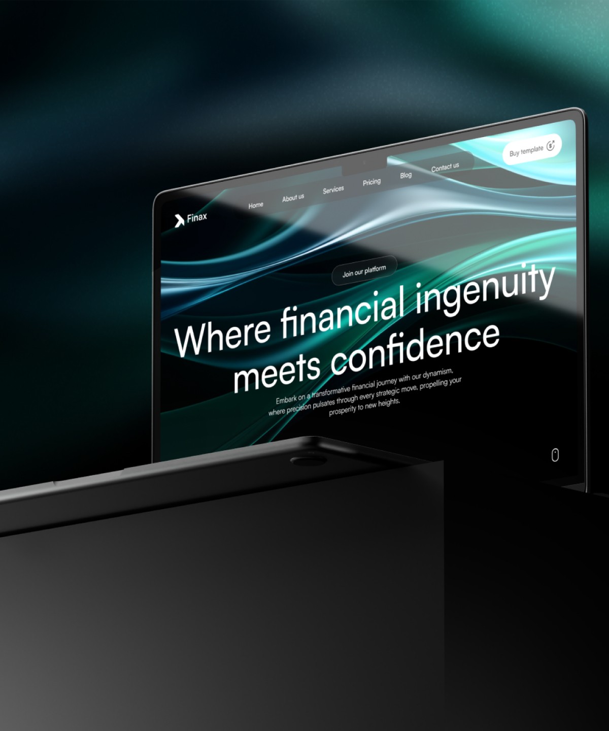 Screenshot of Finax website