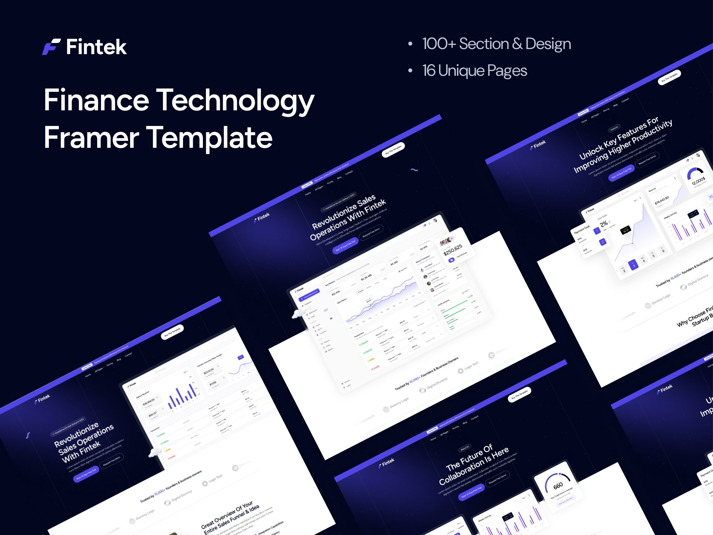Screenshot of Fintek website