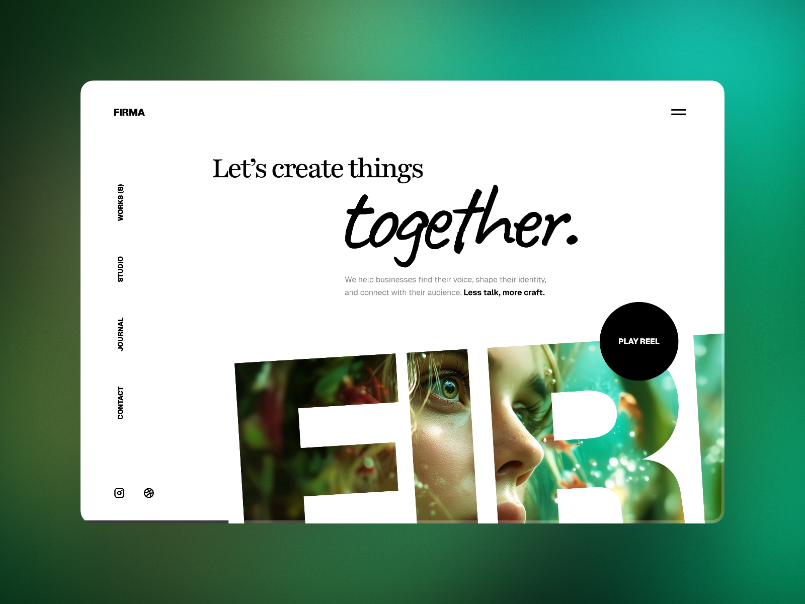Screenshot of Firma website