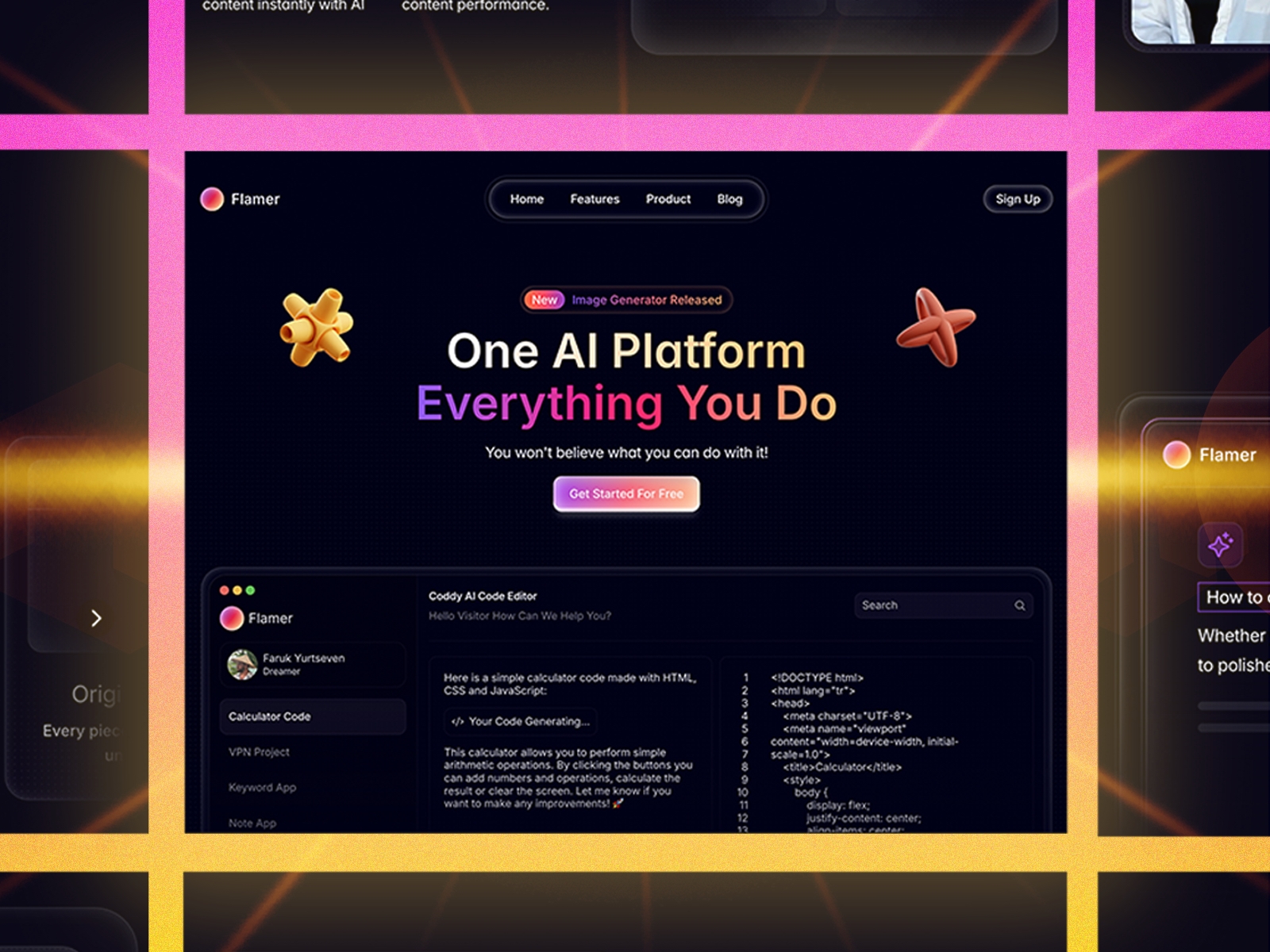 Screenshot of Flamerx website