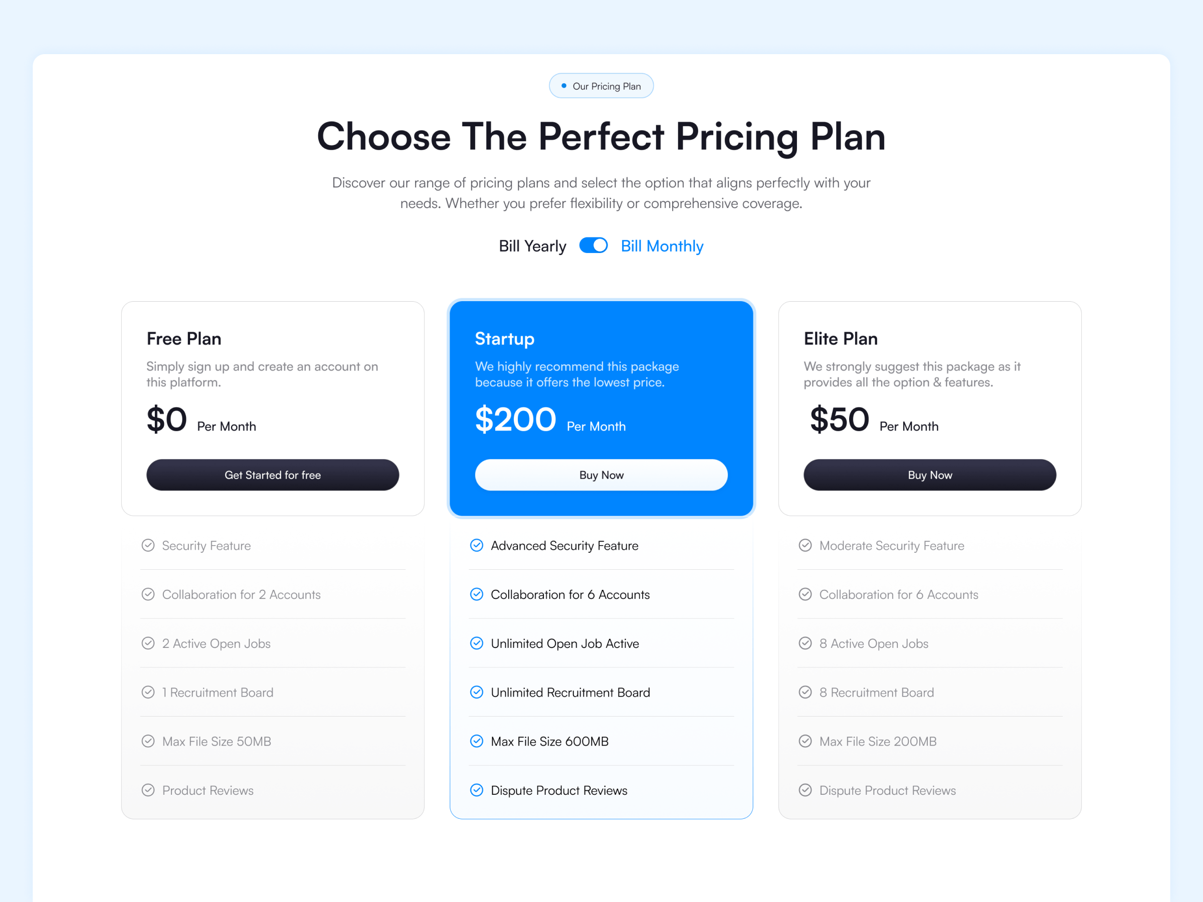 Screenshot 3 of Flare framer template for saas and startup