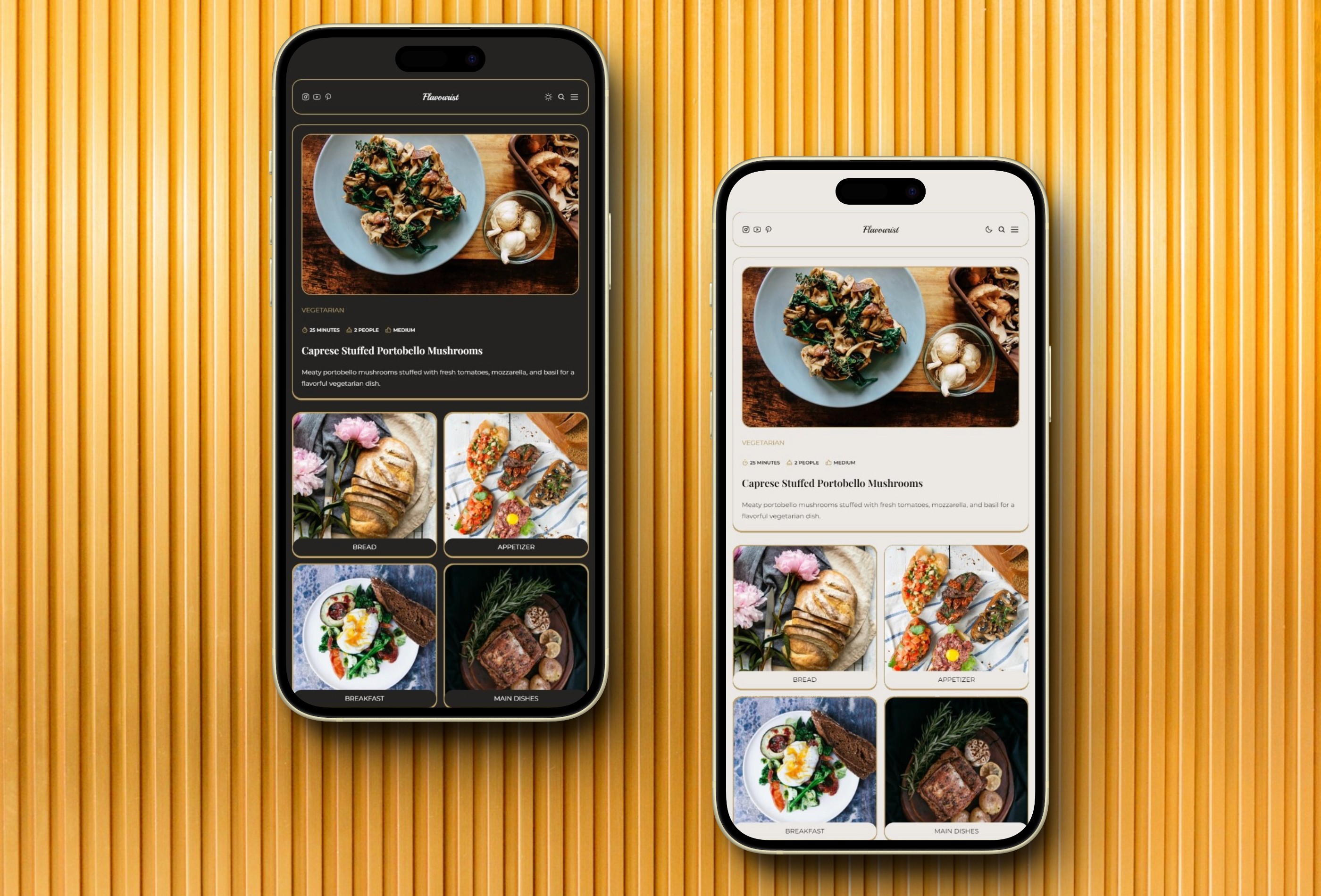 Screenshot 2 of Flavourist recipes blog framer template