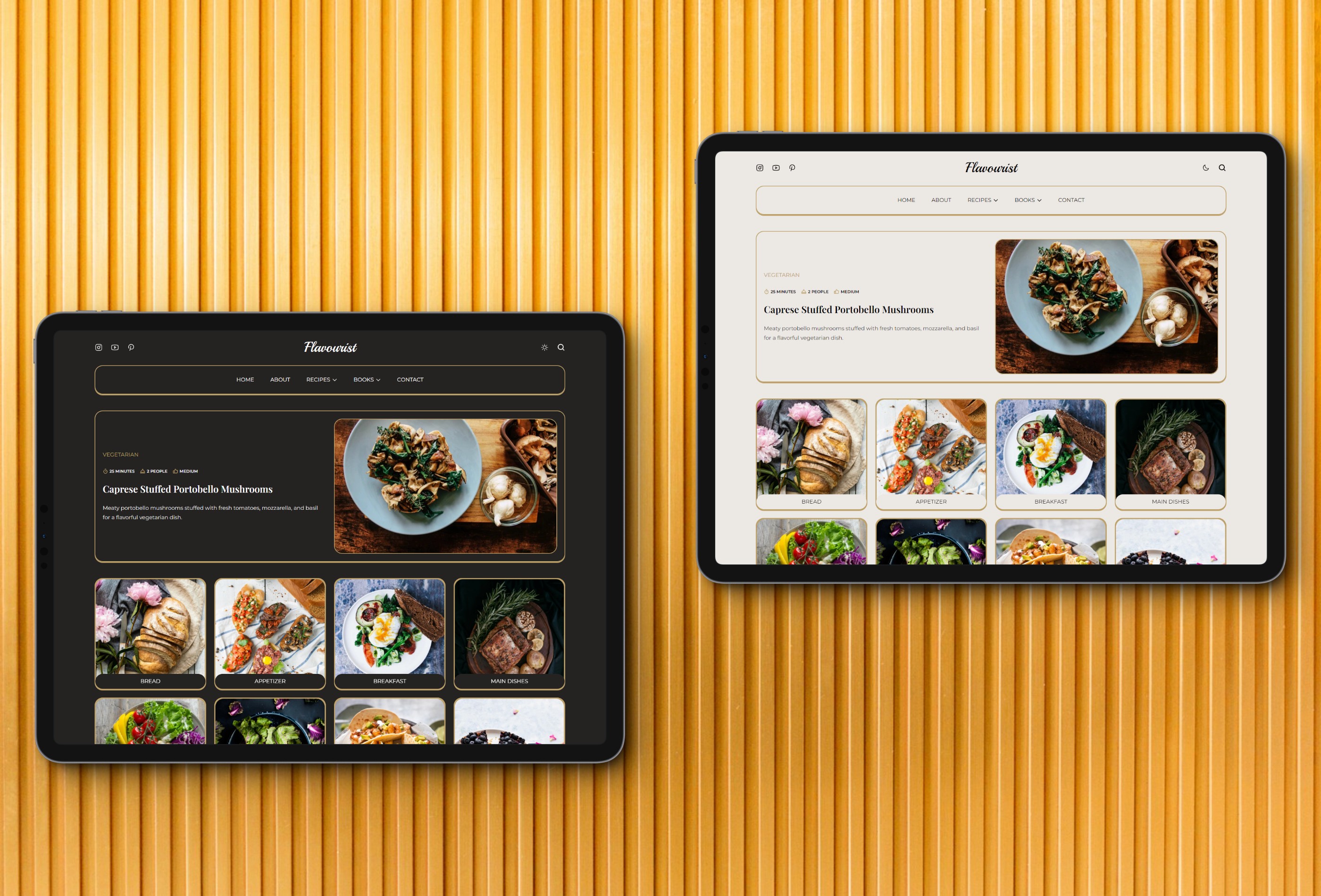 Screenshot 3 of Flavourist recipes blog framer template