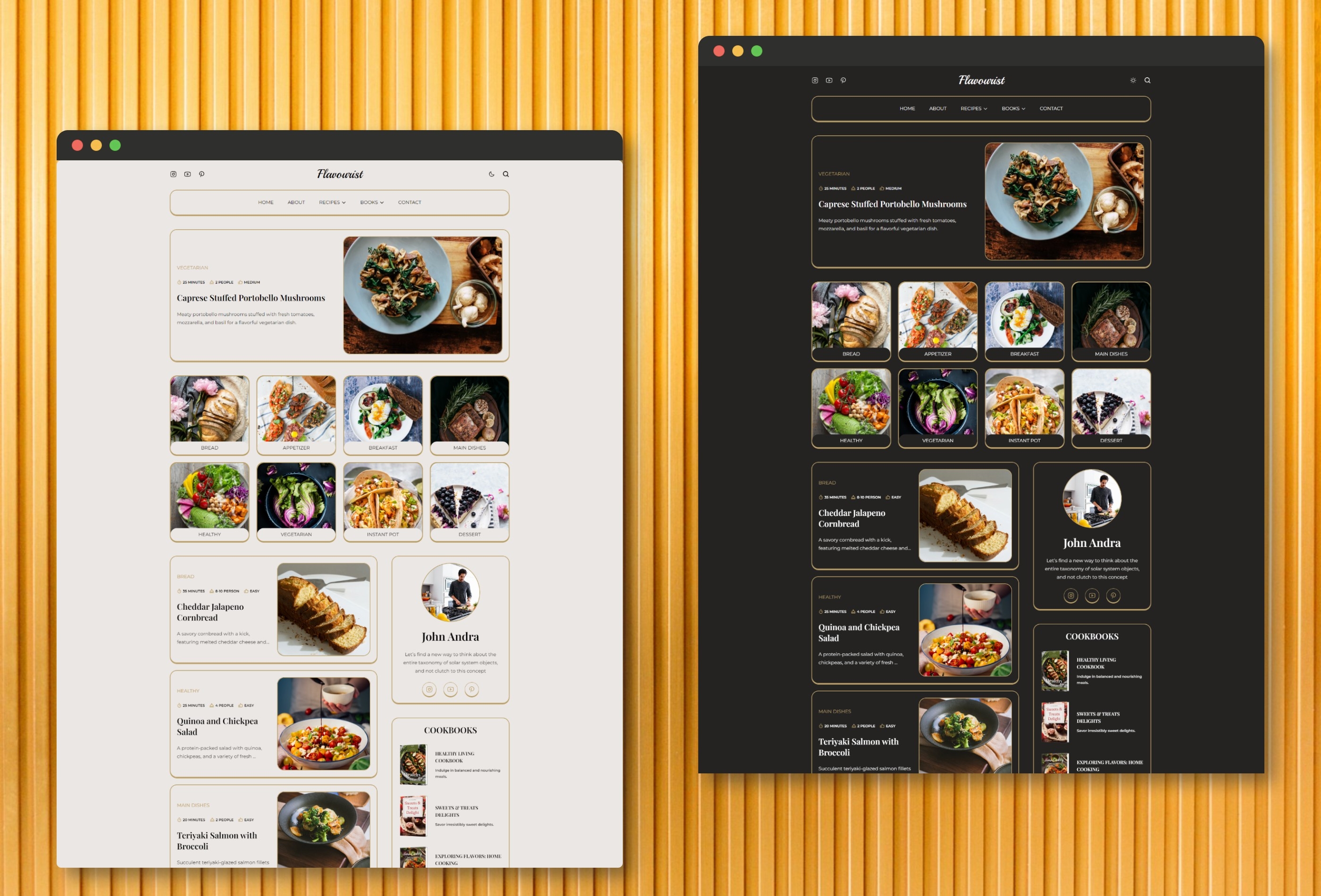 Screenshot 4 of Flavourist recipes blog framer template