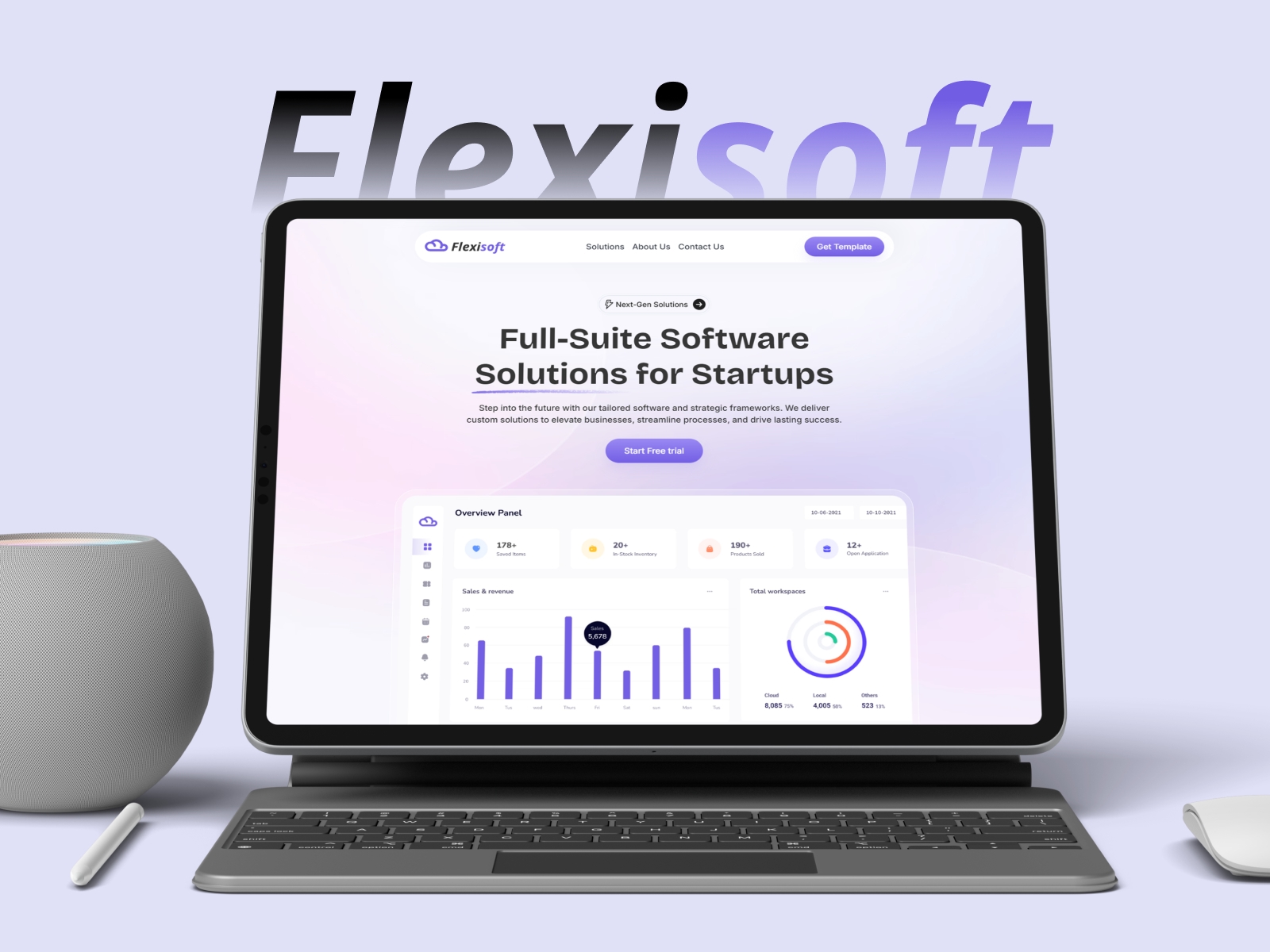 Screenshot of Flexisoft website