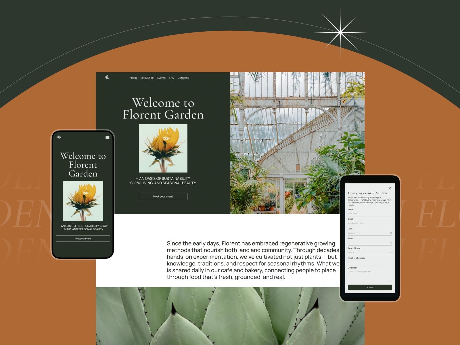 Screenshot of Florent website