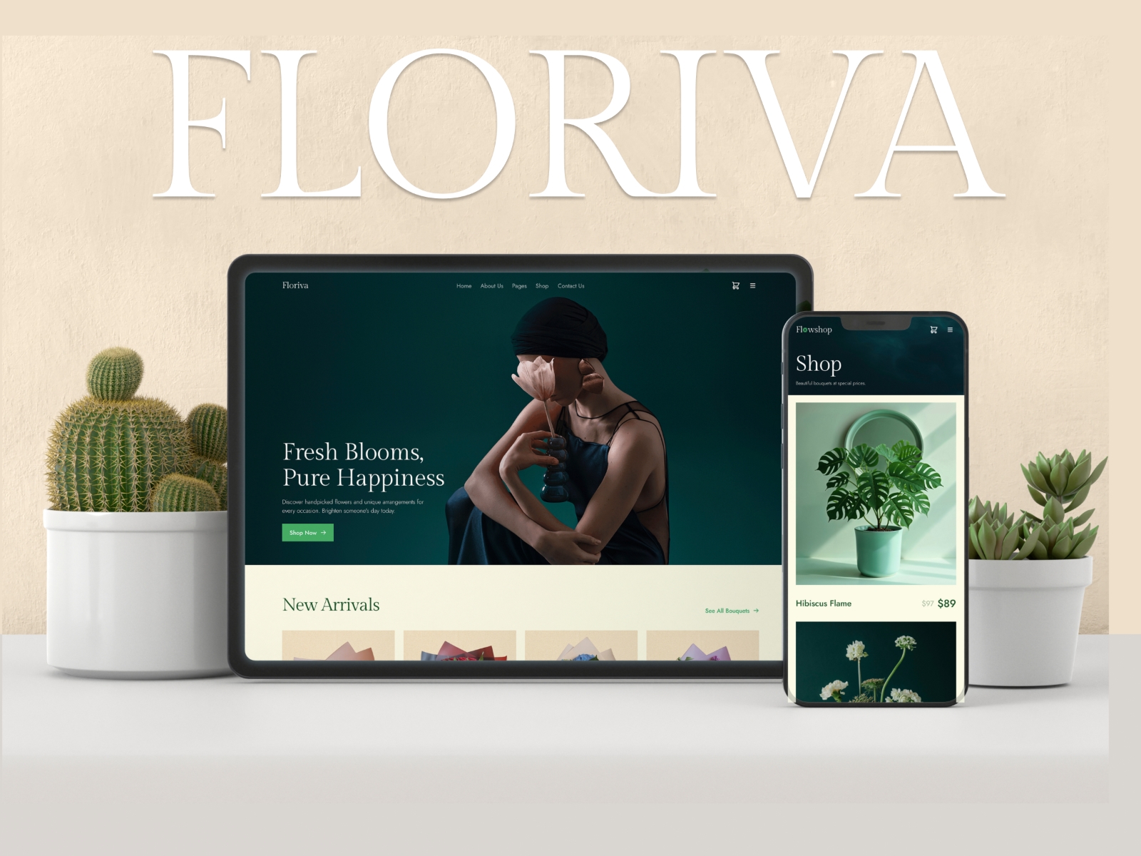 Screenshot of Floriva website