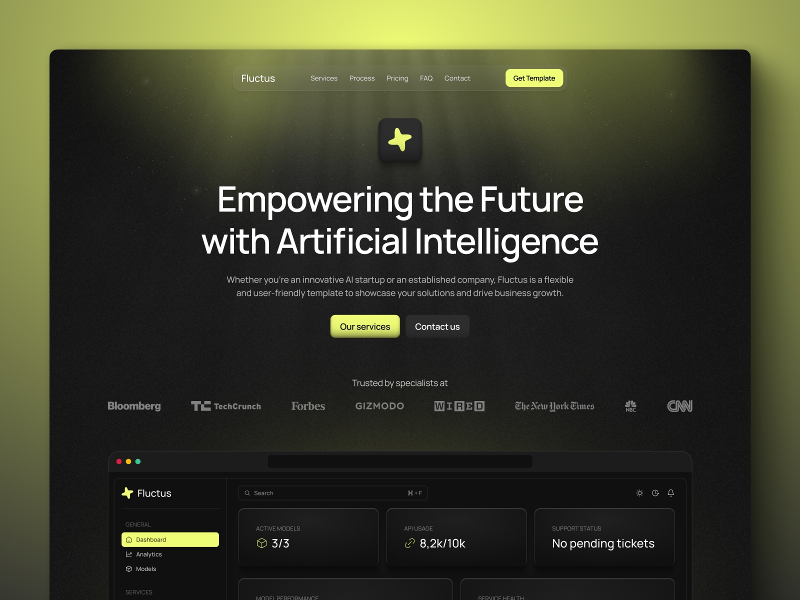 Screenshot of Fluctus website