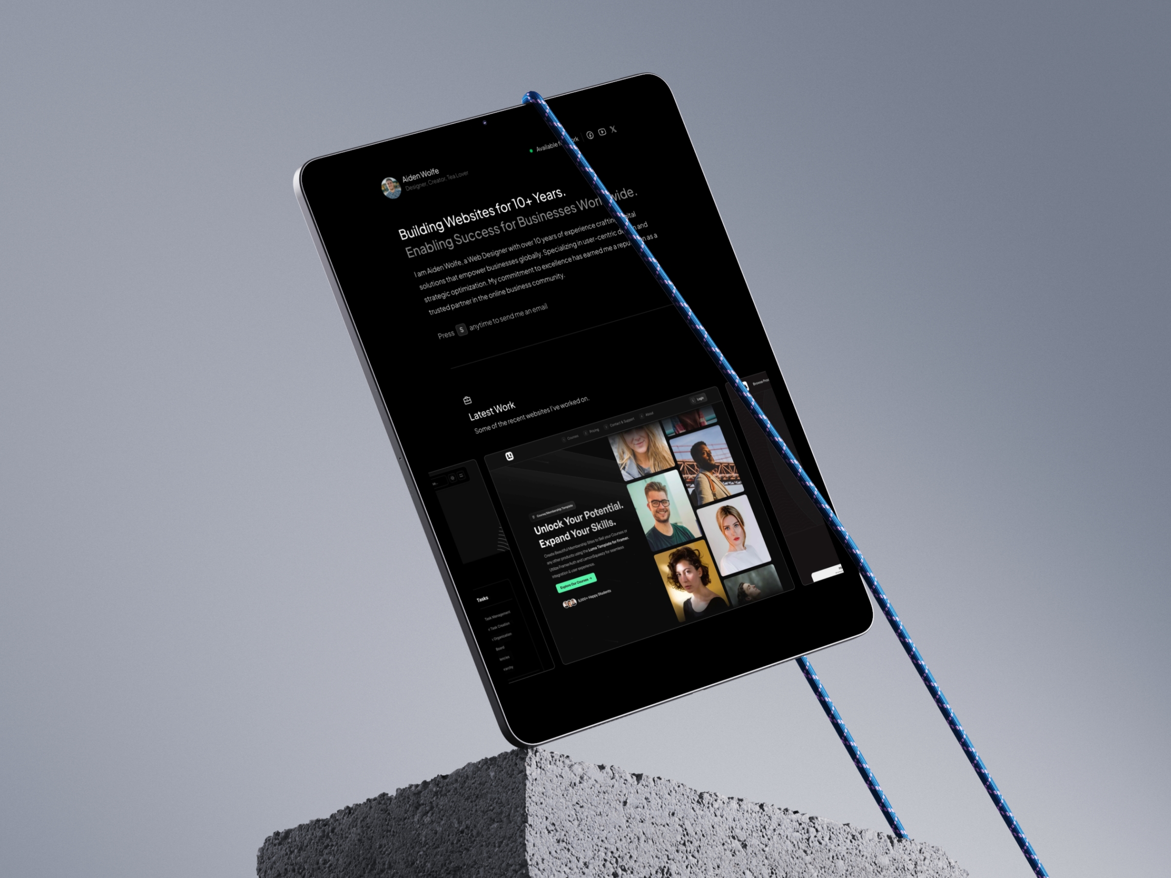 Screenshot of Flux website