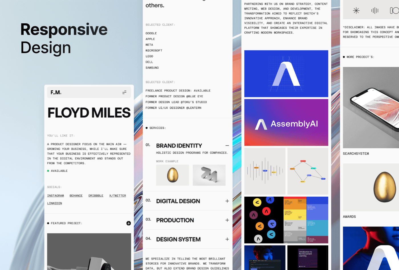Screenshot 3 of Fm designer portfolio template