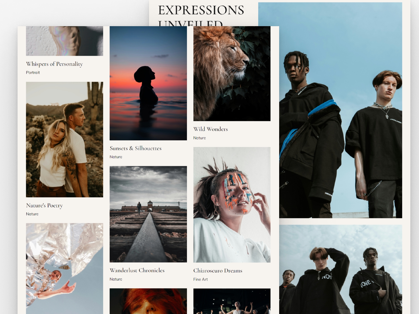 Screenshot 4 of Focal spot modern photography website